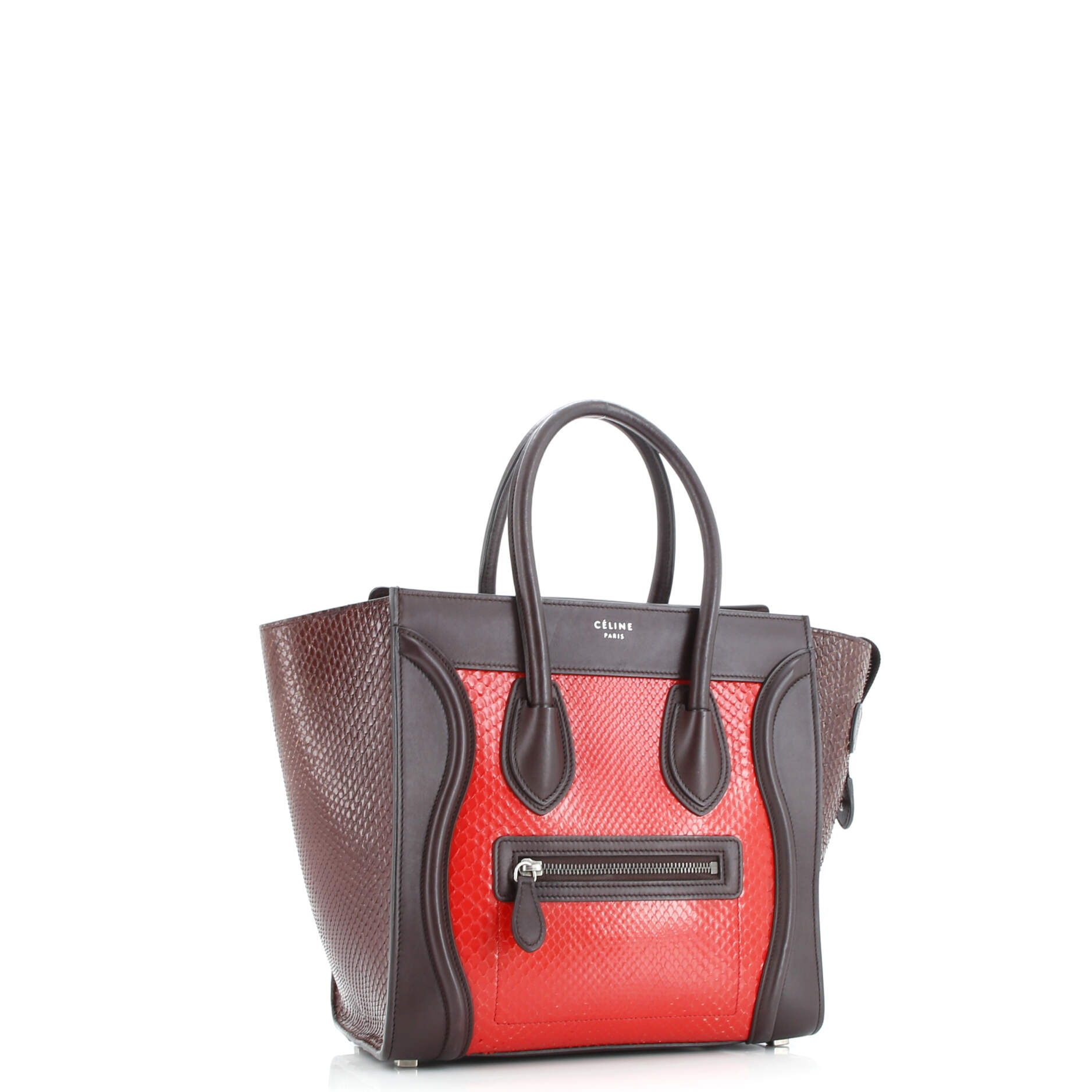 Celine Luggage Bag Python Micro