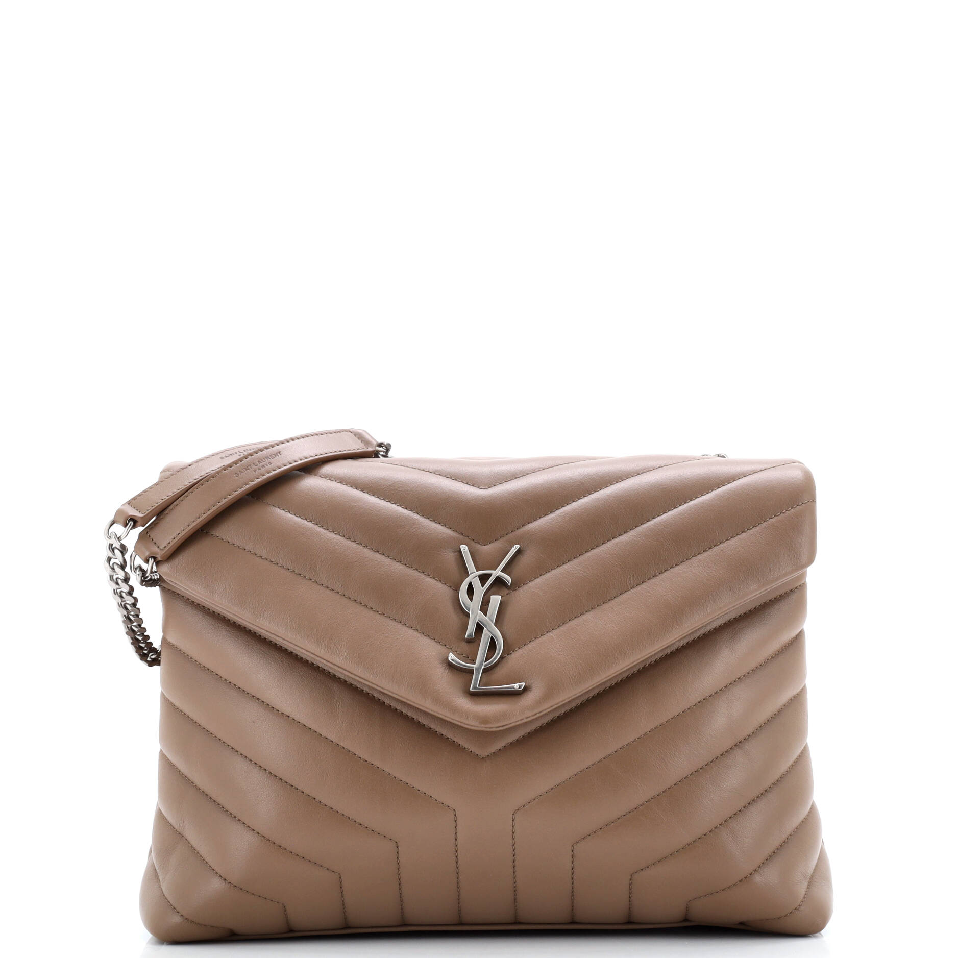 Saint Laurent Loulou Shoulder Bag Matelasse Chevron Leather Medium