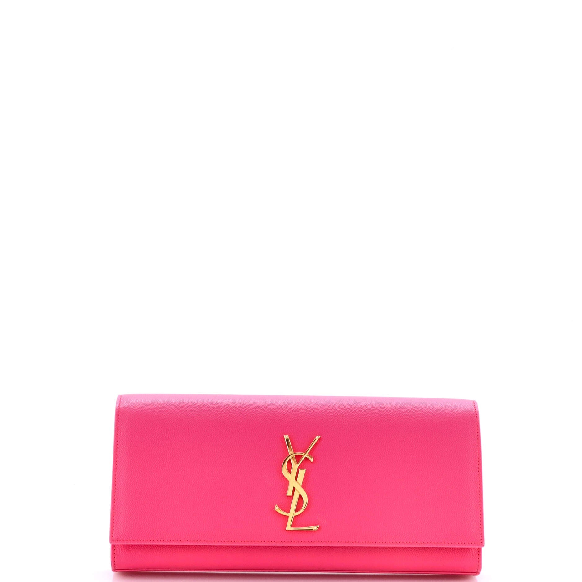 Saint Laurent Classic Monogram Clutch Leather Long