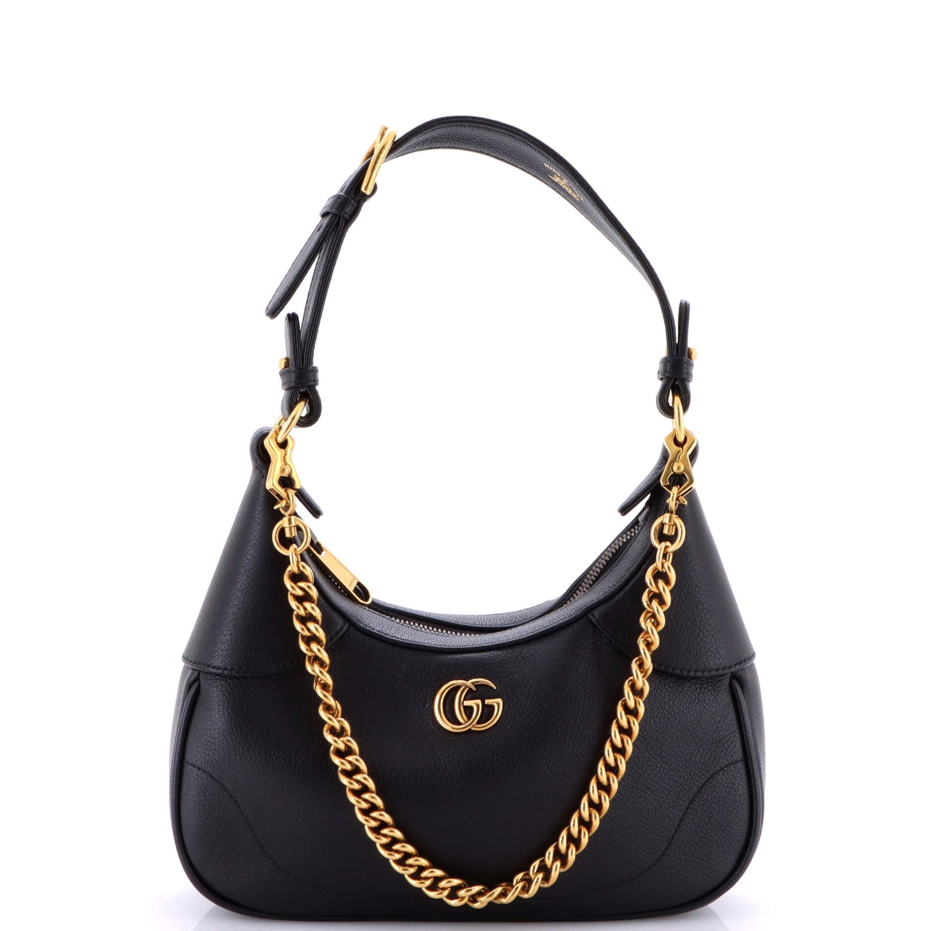Gucci Aphrodite Zip Shoulder Bag Leather Small