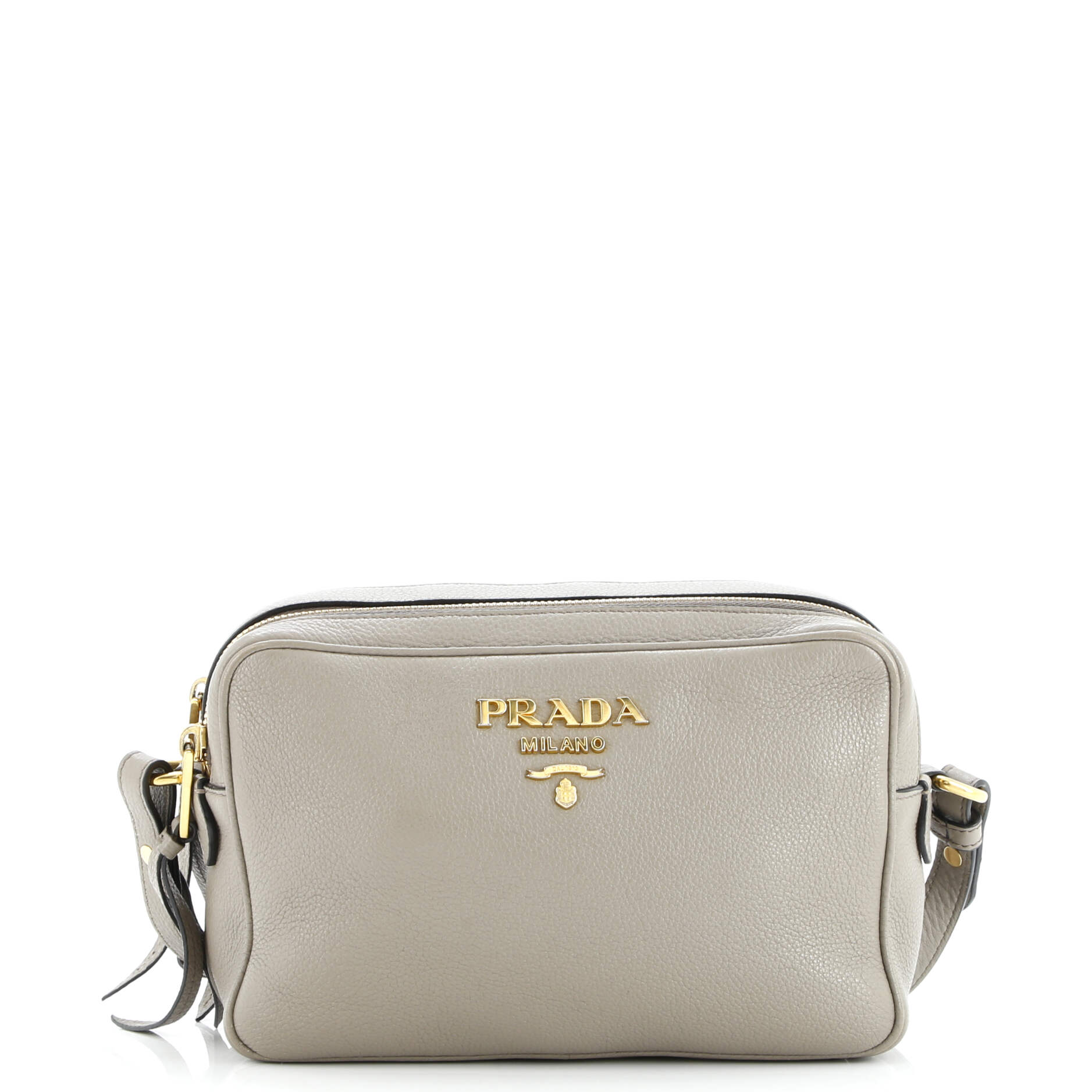 Prada Double Zip Camera Bag Vitello Daino