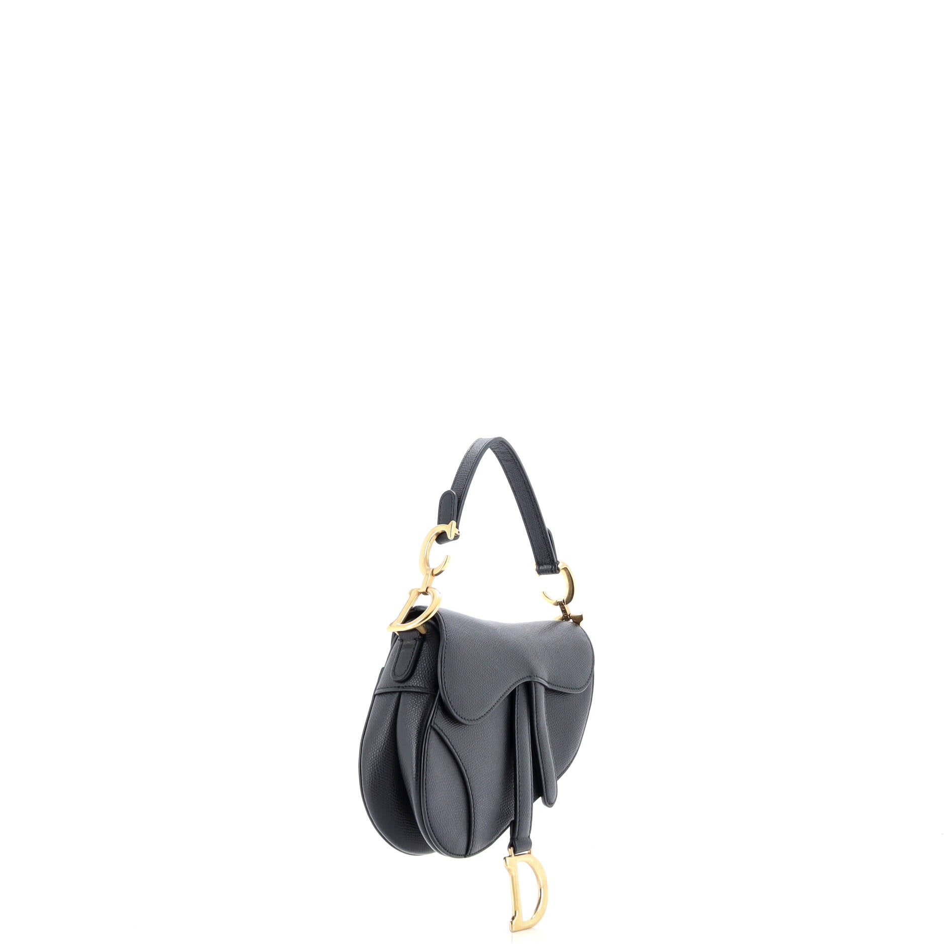 Christian Dior Saddle Handbag Leather Mini