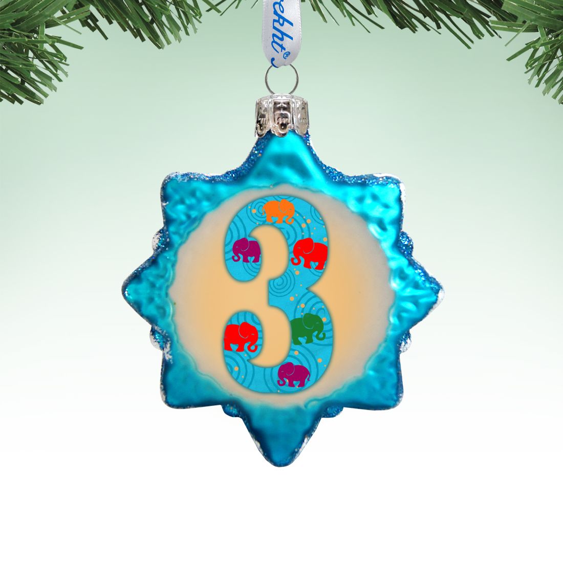 3 Mini Mercury Glass Ornament by G. DeBrekht - Love Family Kids Decor - 770003