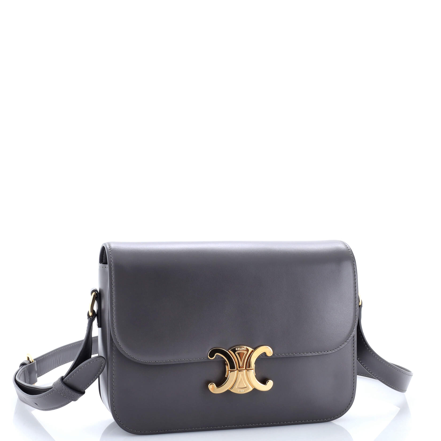 Celine Triomphe Shoulder Bag Smooth Calfskin Medium