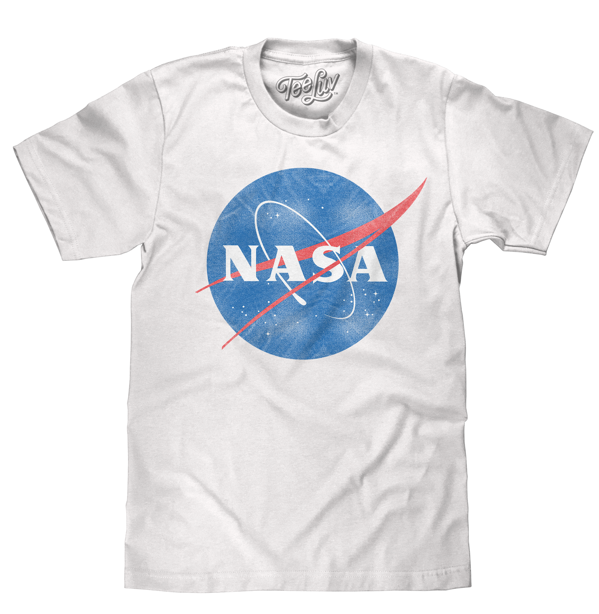 Distressed NASA Logo T-Shirt - White