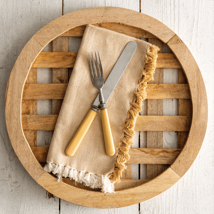 Farmhouse Wood Charger Plate