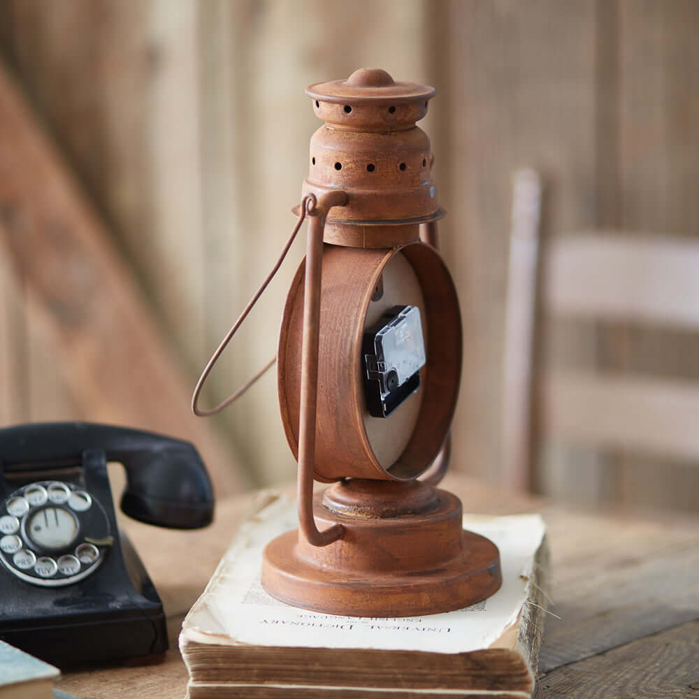 Vintage Farmhouse Lantern Clock