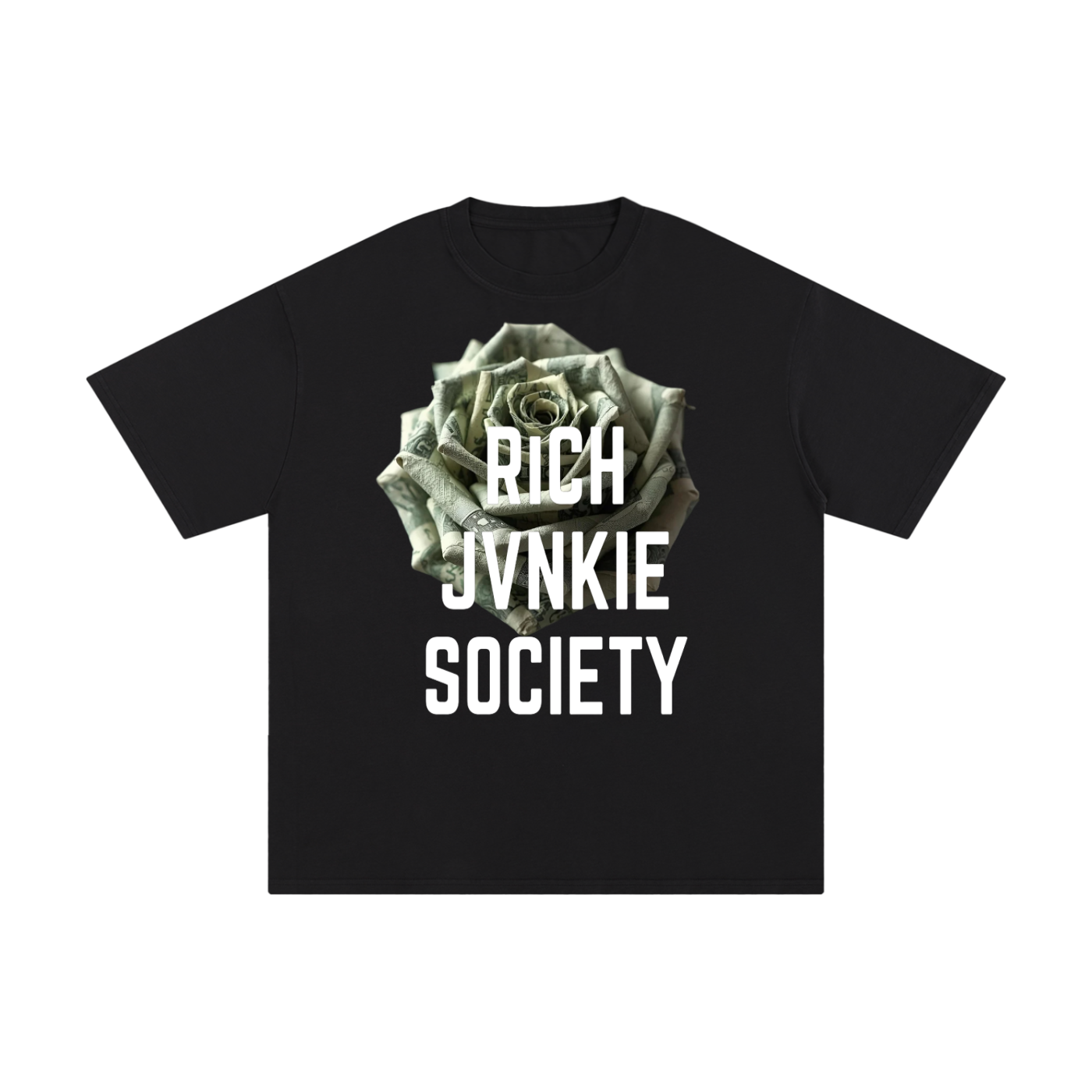 RichJvnkie Society Money Rose Cotton T-Shirt