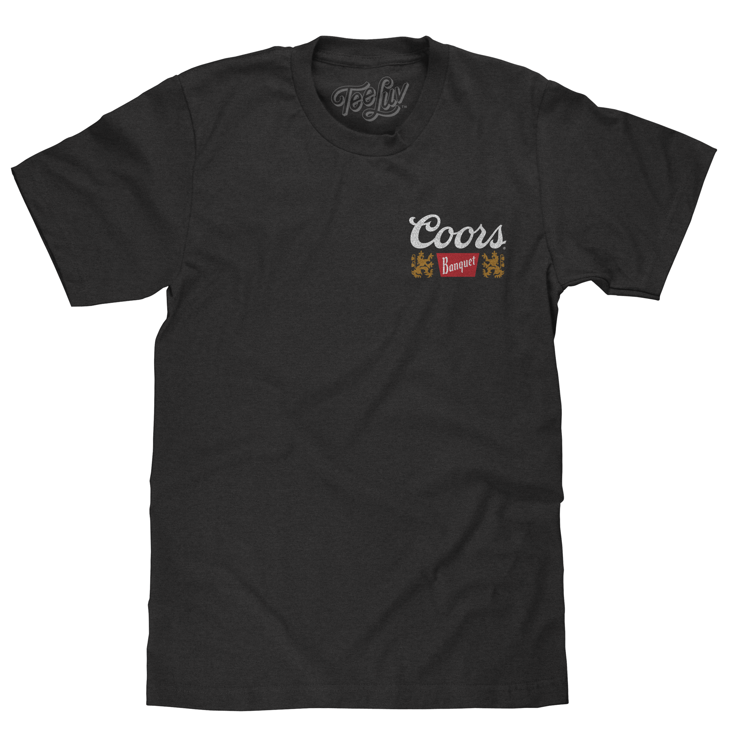 Made in the USA Coors Banquet Golden Colorado Front and Back Beer T-Shirt - Asphalt Gray
