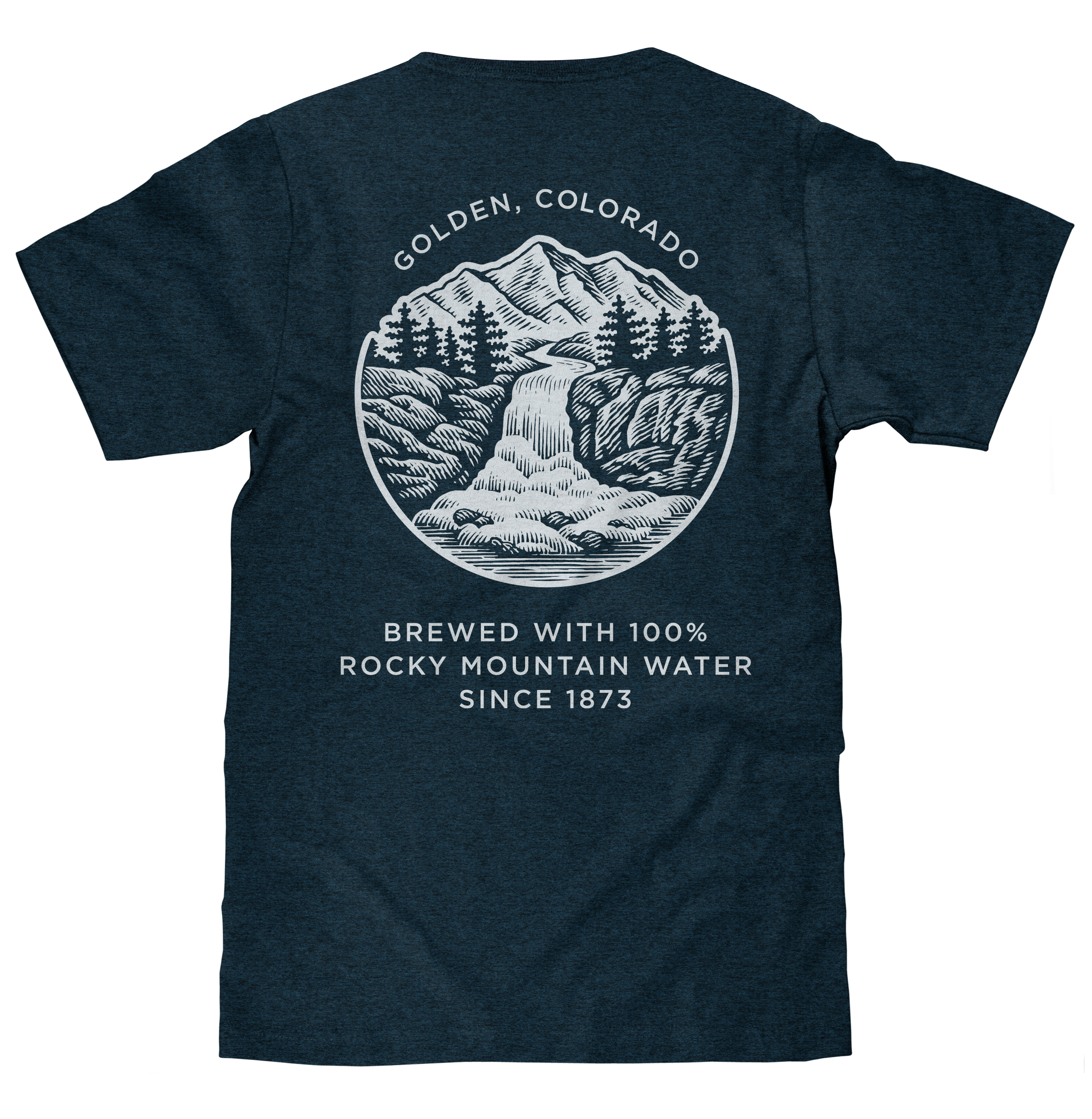 Coors Banquet Golden Colorado T-Shirt - Blue