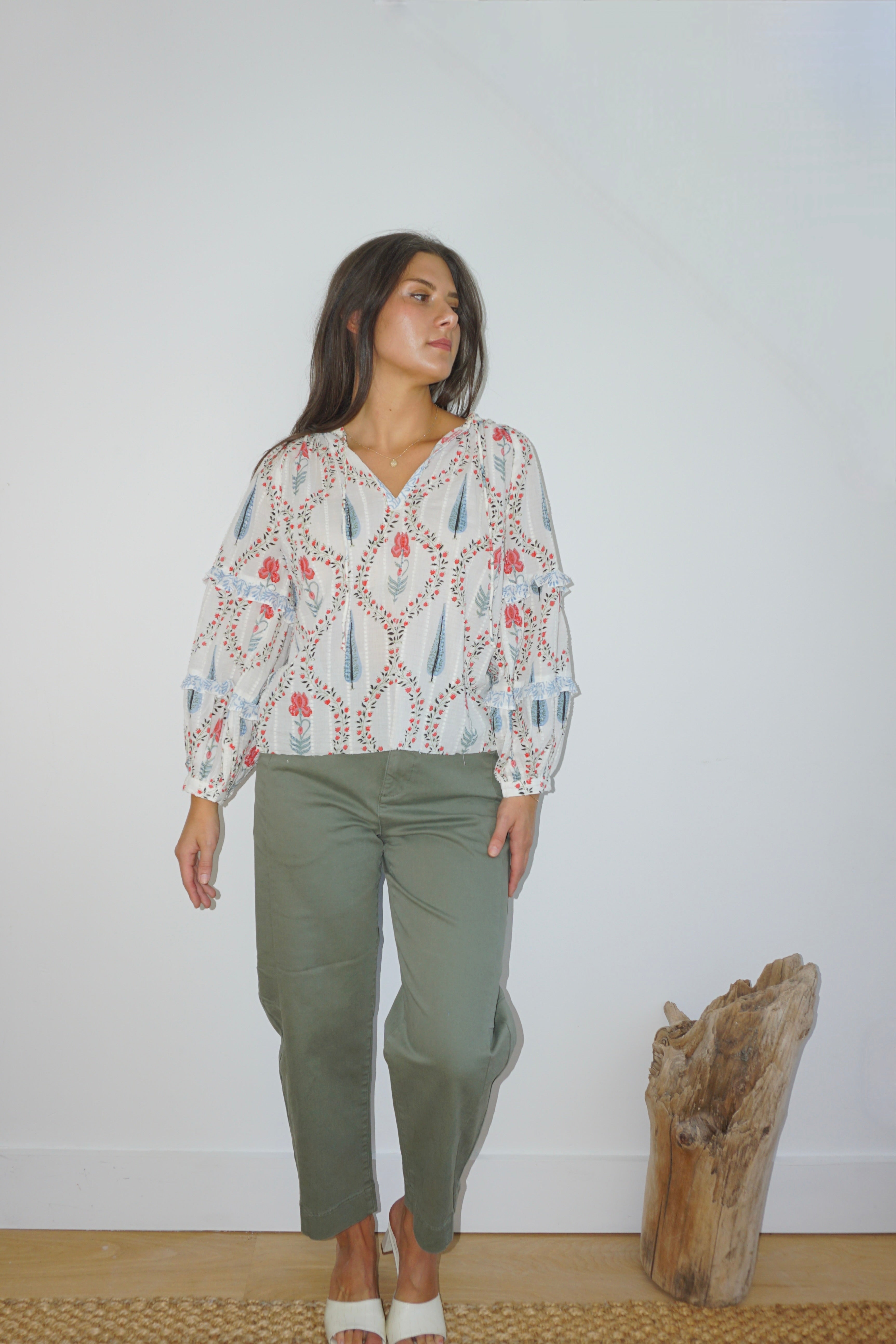 Kendra Blouse in Vinyard Floral