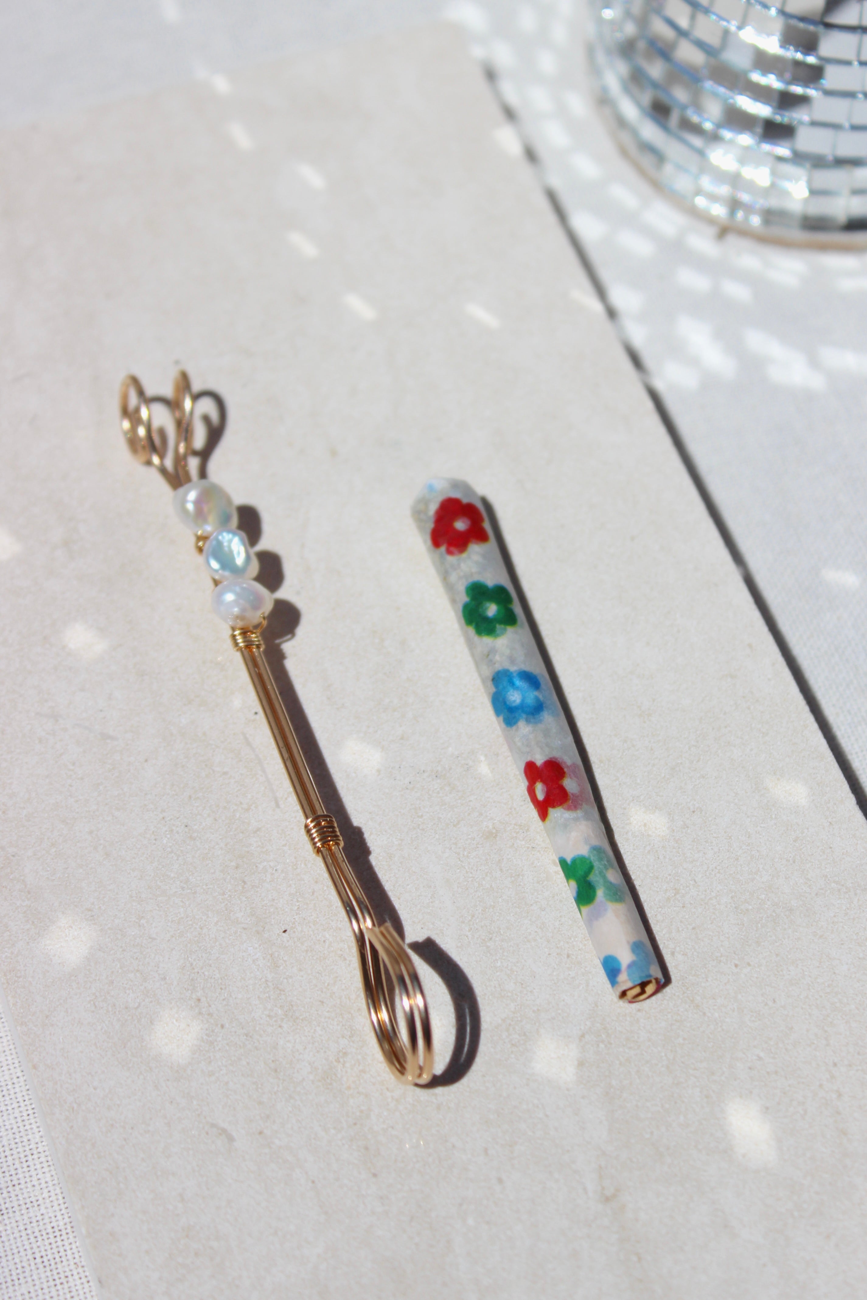 Keshi Pearl Joint Holder by Toasted Jewelry