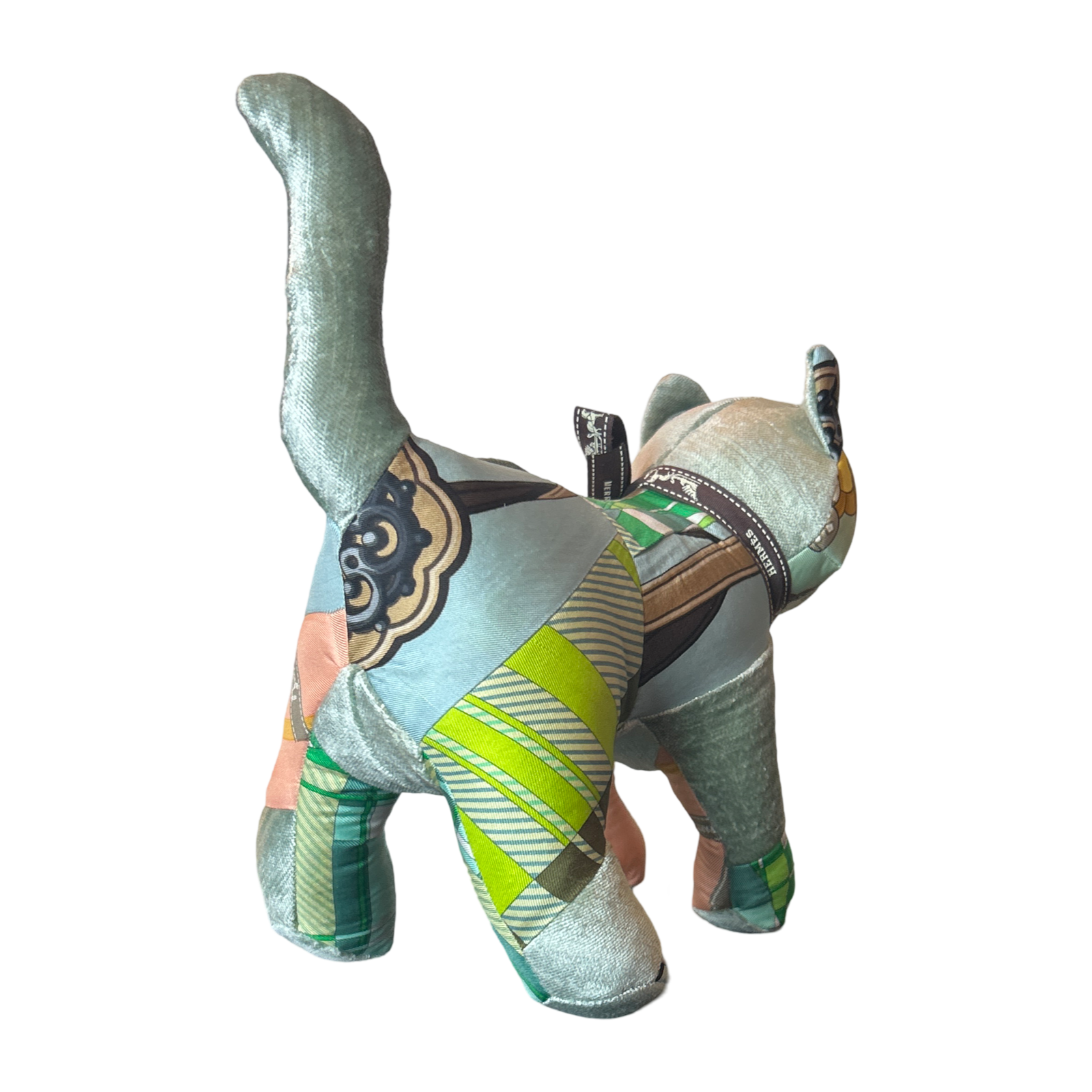 Vintage Silk Scarf Charming Kitten