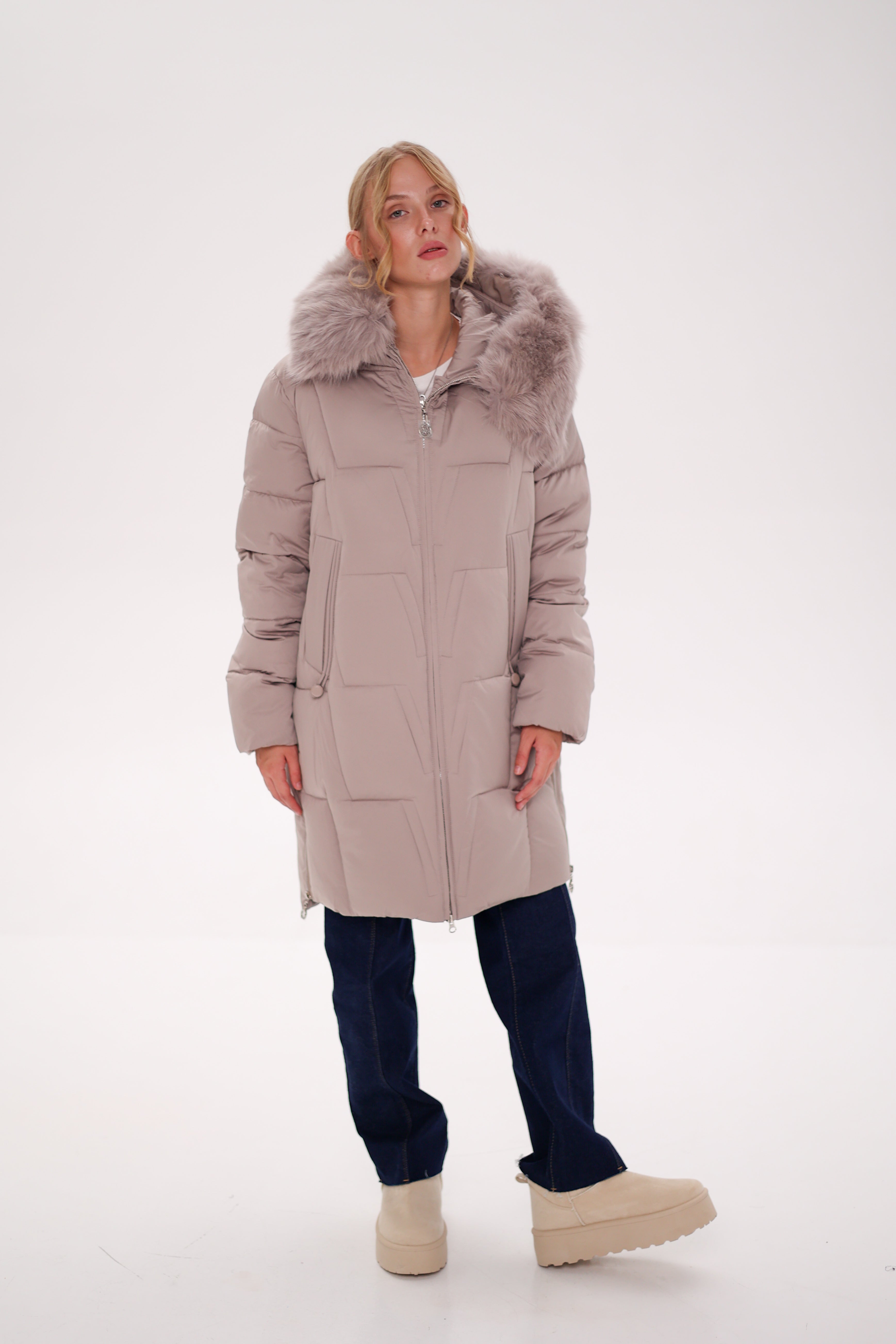 Genuine Polar Fox Insulated Coat