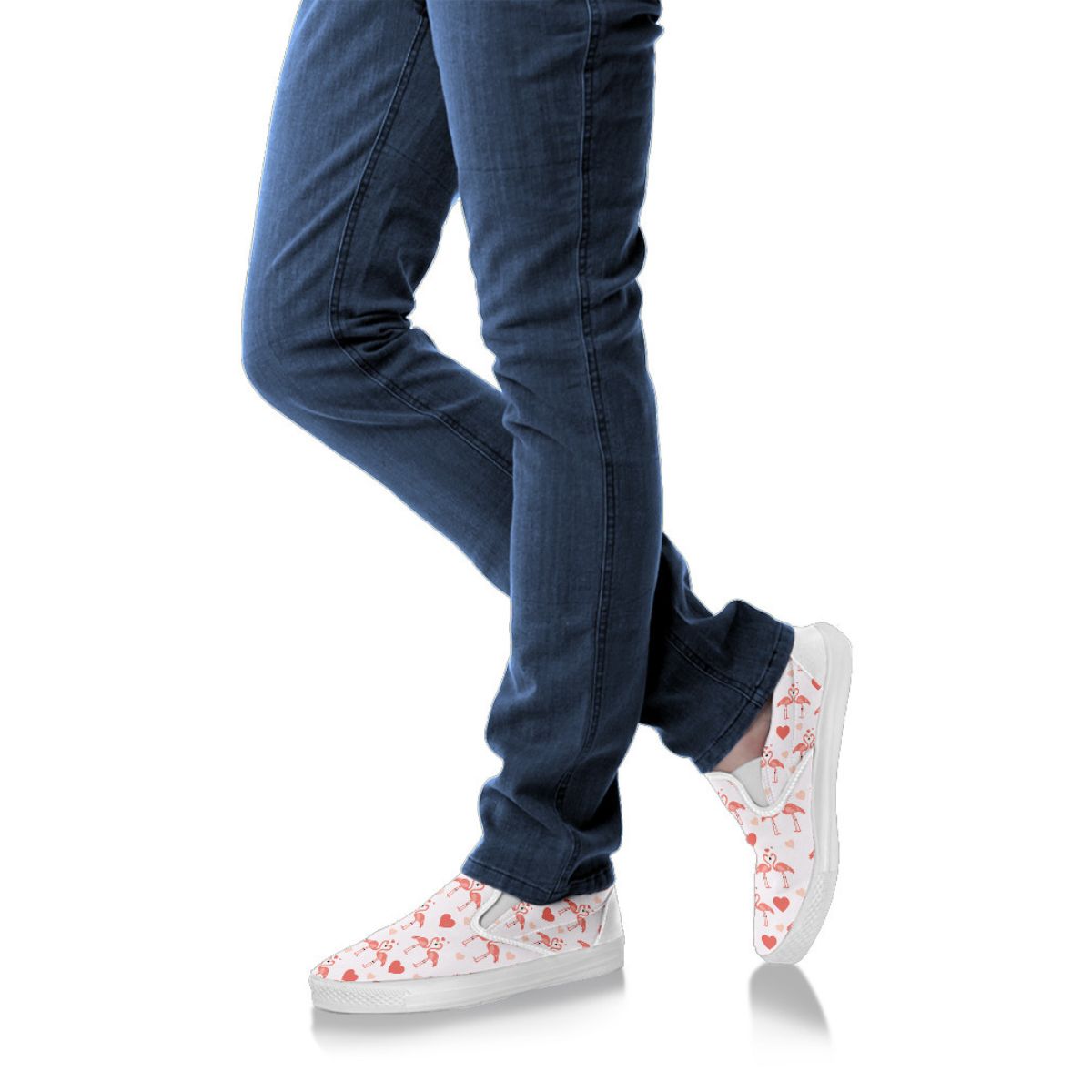 Flamingo Love Slip Ons