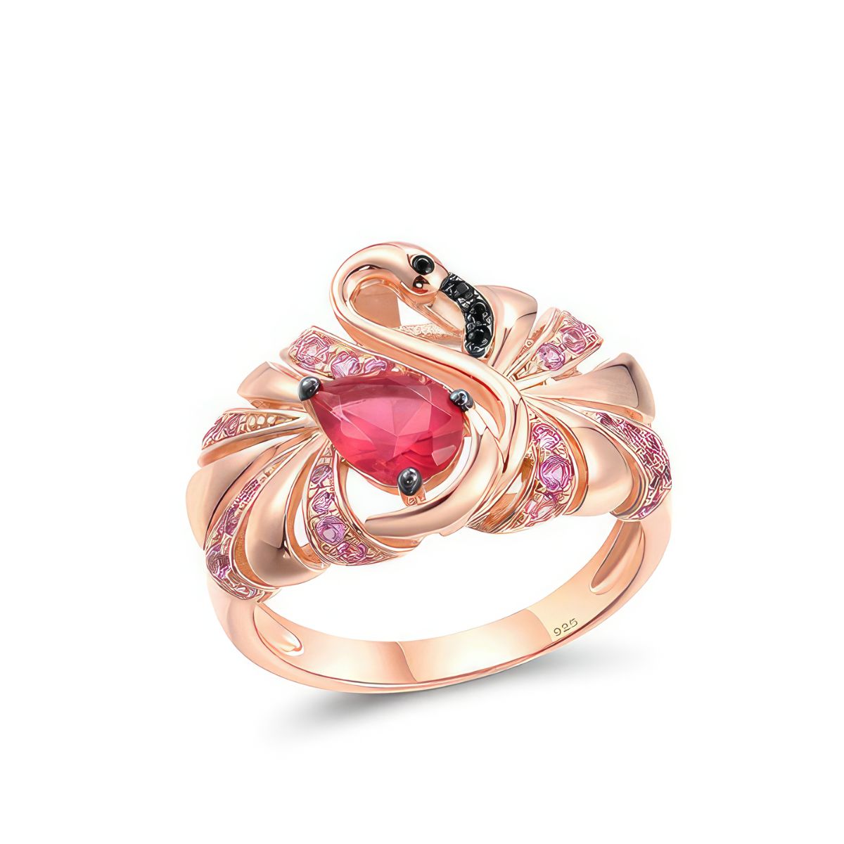 Sterling Silver Flamingo Ring