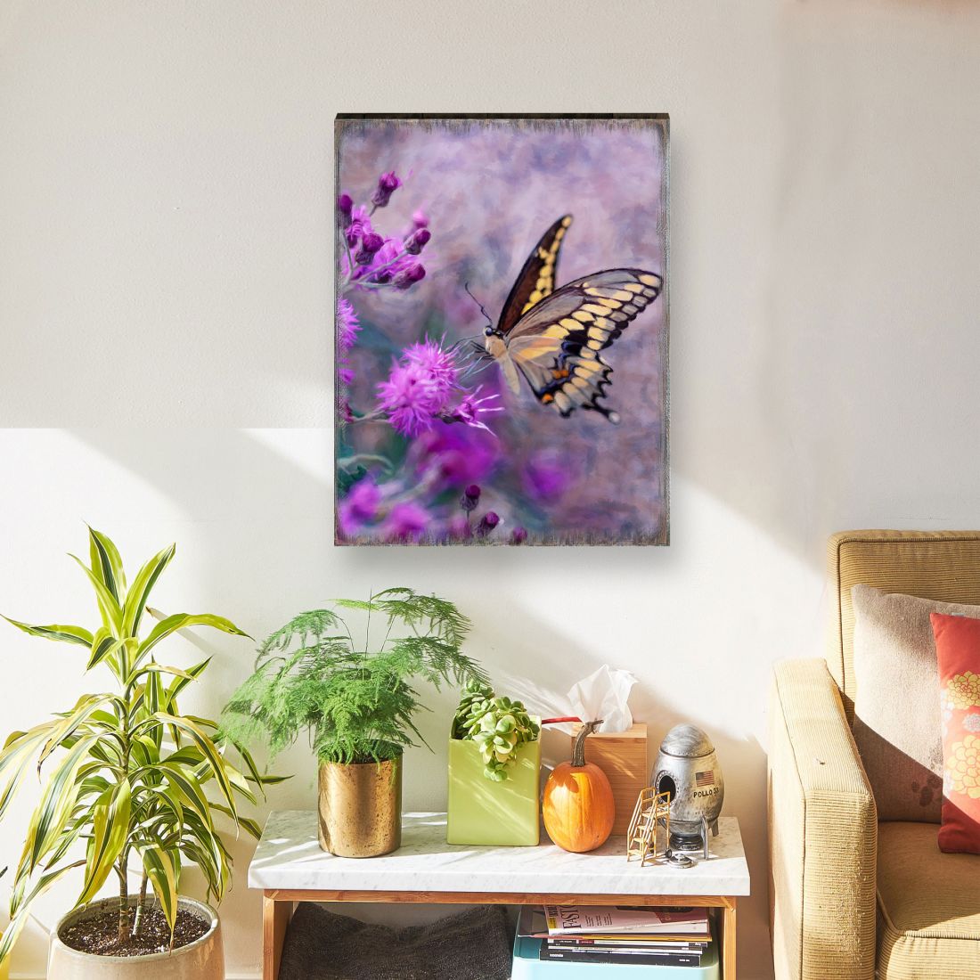 Machaon Art Wooden Wall Art by Nature Wonders - Nature Wildlife Decor  - 95391B
