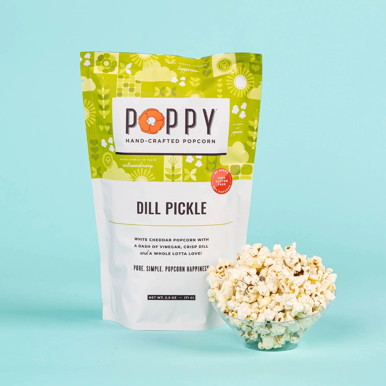 Dill Pickle Flavor | Poppy Hand-Crafted Popcorn