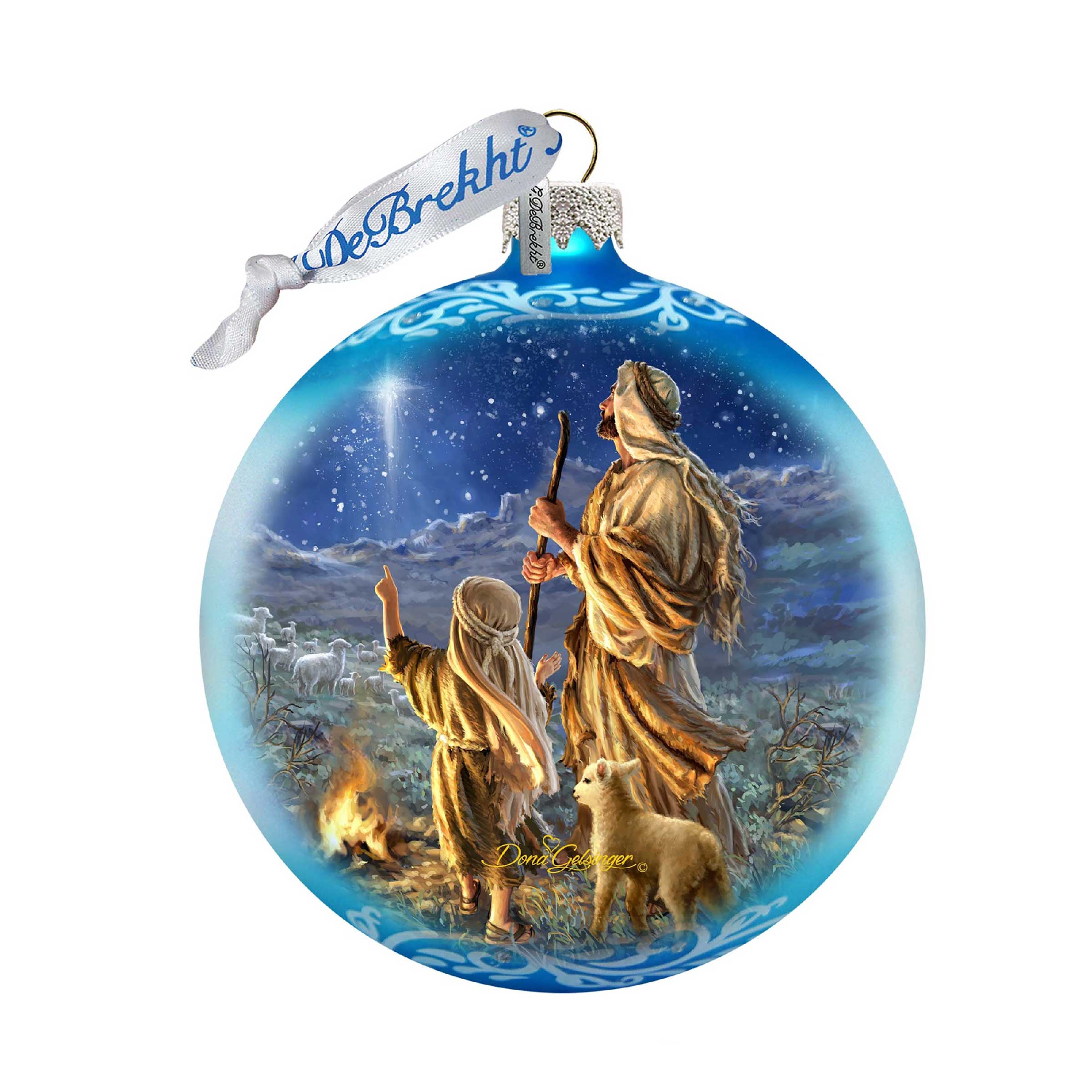 Shepherds Glass Ornament Limited Edition by D. Gelsinger - Nativity Holiday Décor - 73896-1838
