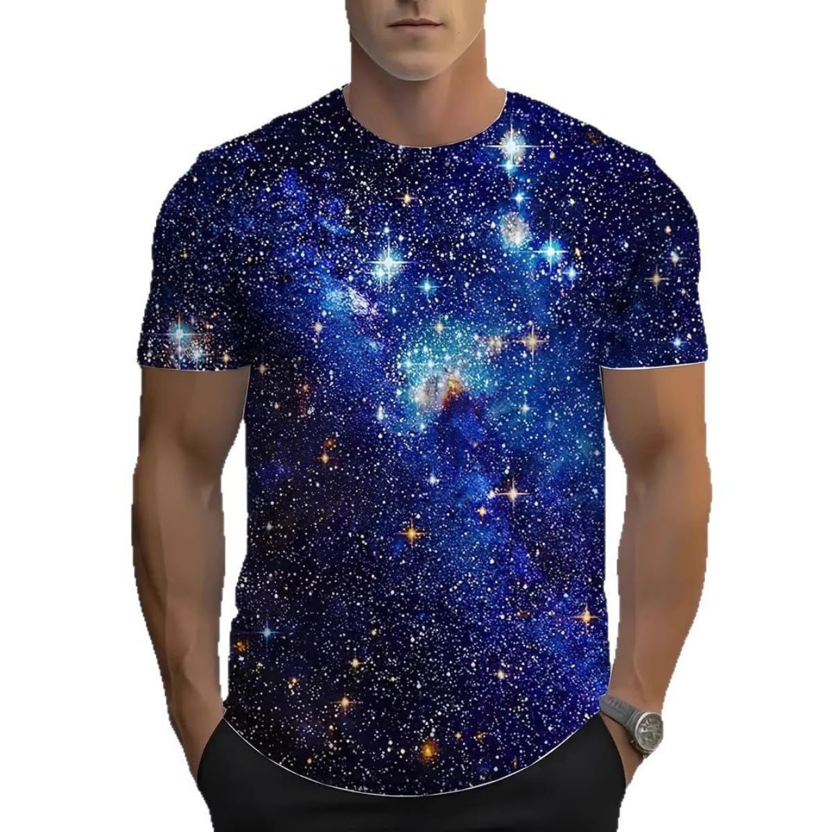 3D Graphic Print T-Shirts for Mens Casual Short Sleeve Tee Shirts Top