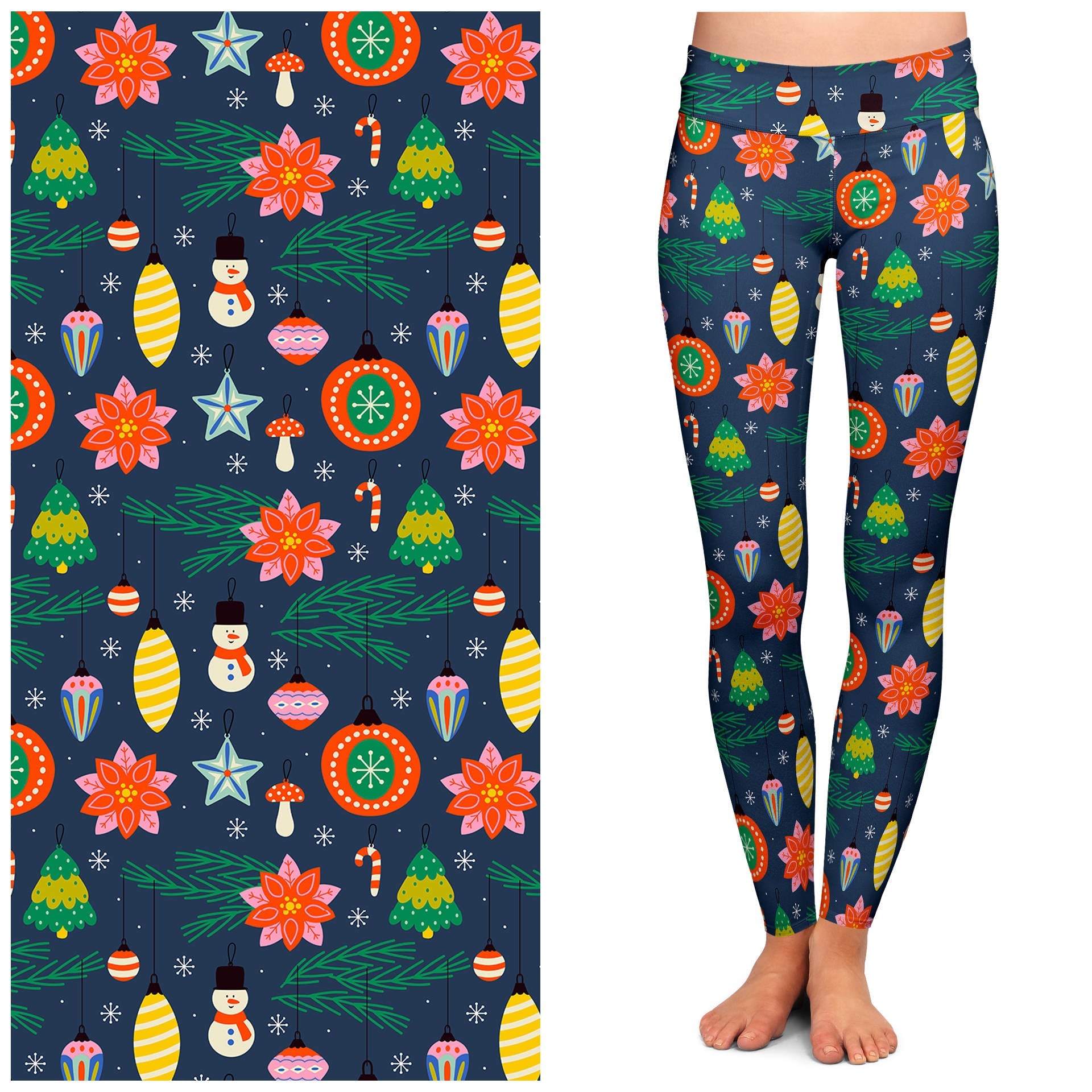 "Christmas Cheer" Buttery Soft Leggings by Lipstick & Chrome