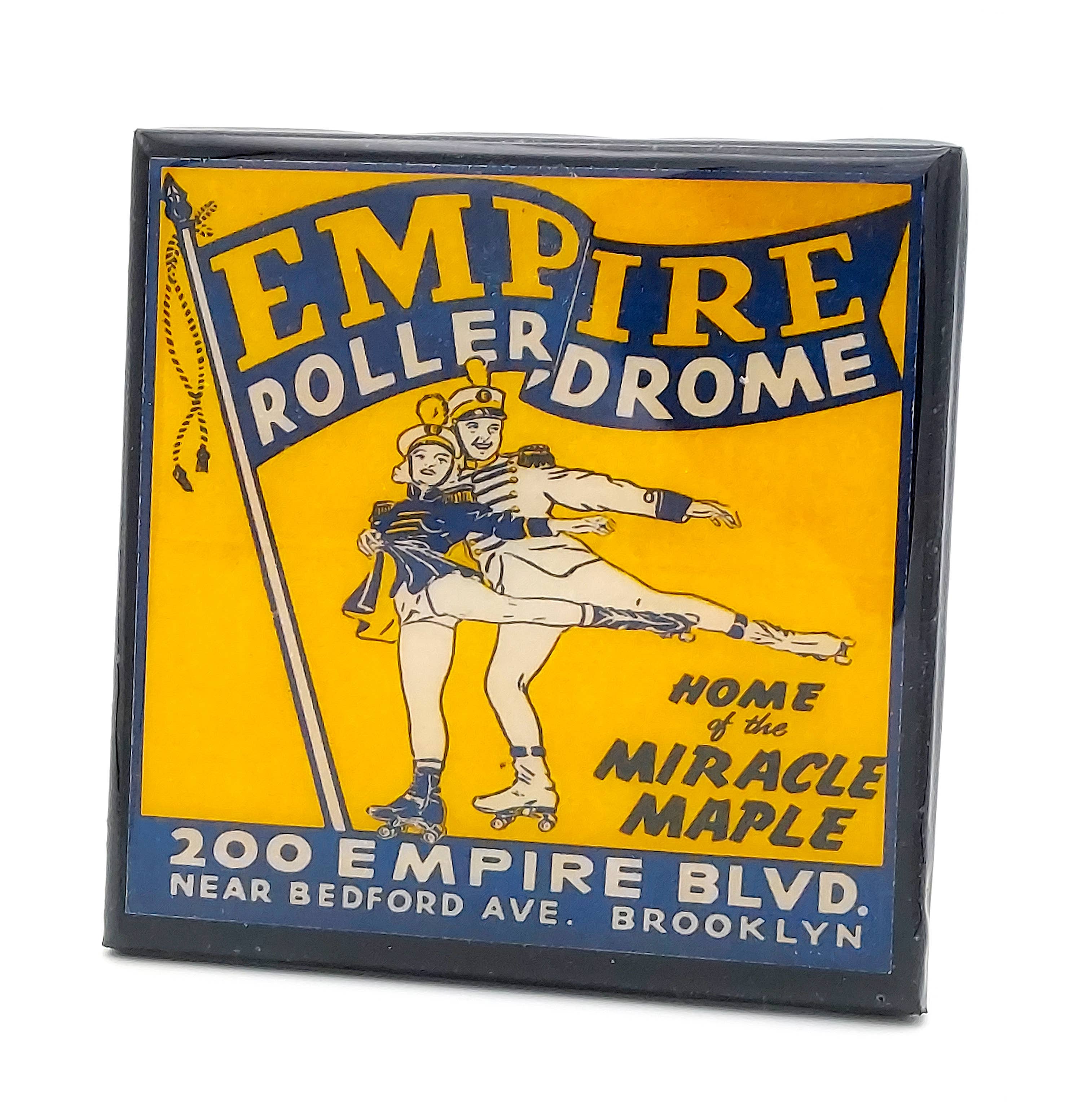 Vintage Roller Skating Rink Drink Coaster Set - Let's Roll