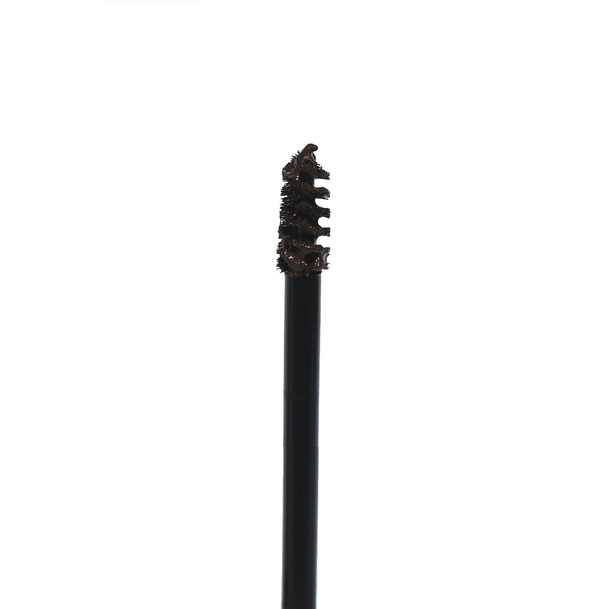 Close-up of Get-Fluffed Brow Gel applicator with tinted gel.