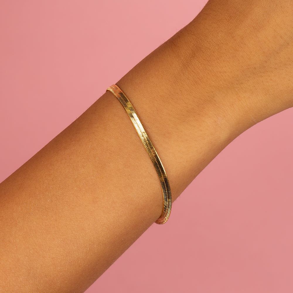  Herringbone Bracelet - Adina's Jewels