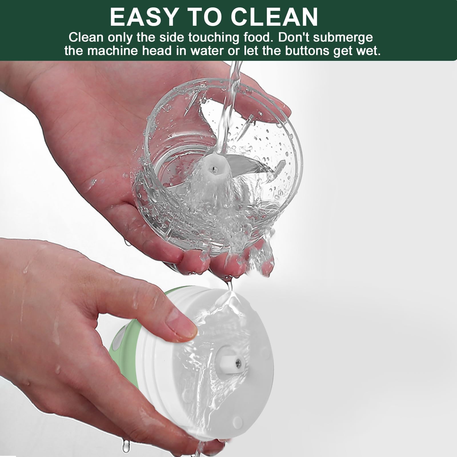 400ML Electric Garlic Chopper, 6 Blades Garlic Grinder Mini Vegetable Chopper, USB Portable Veggie Chopper, Garlic Mincer, Onion Chopper, Food Processor for Ginger, Chili, Fruit, Meat