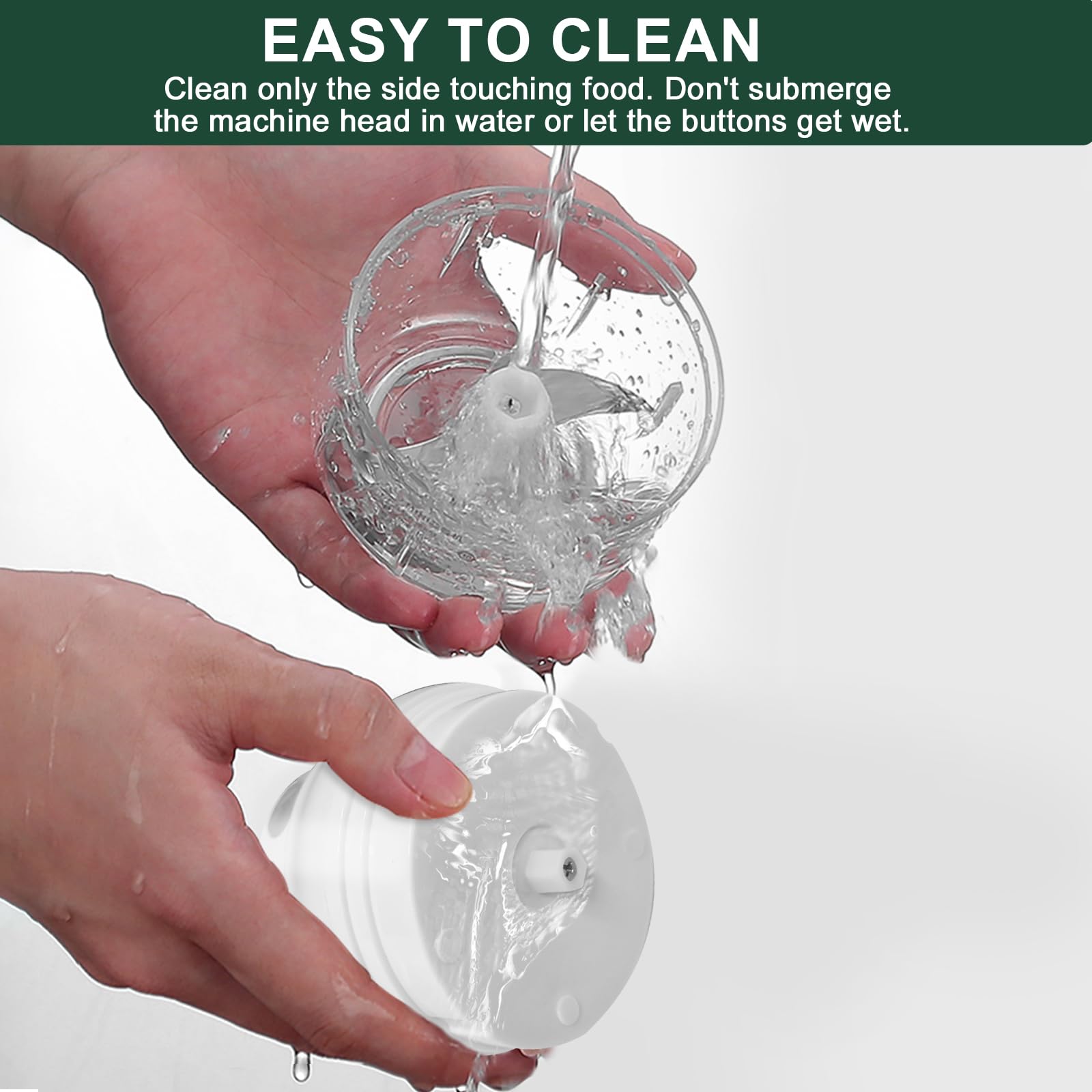 400ML Electric Garlic Chopper, 6 Blades Garlic Grinder Mini Vegetable Chopper, USB Portable Veggie Chopper, Garlic Mincer, Onion Chopper, Food Processor for Ginger, Chili, Fruit, Meat