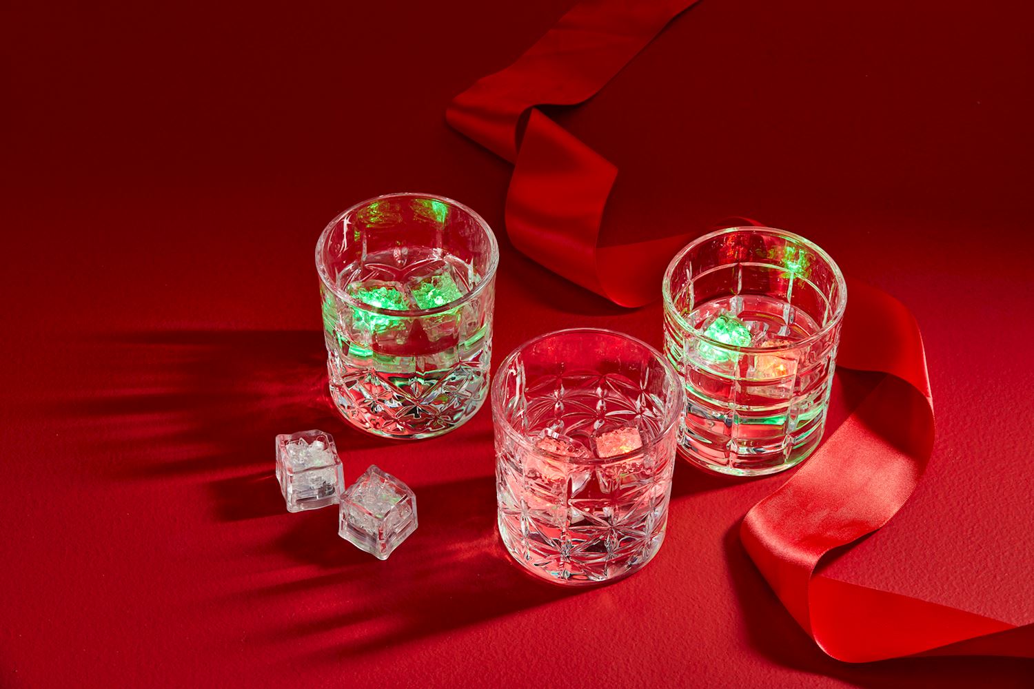 Christmas Holiday Glow Ice Cube Sets
