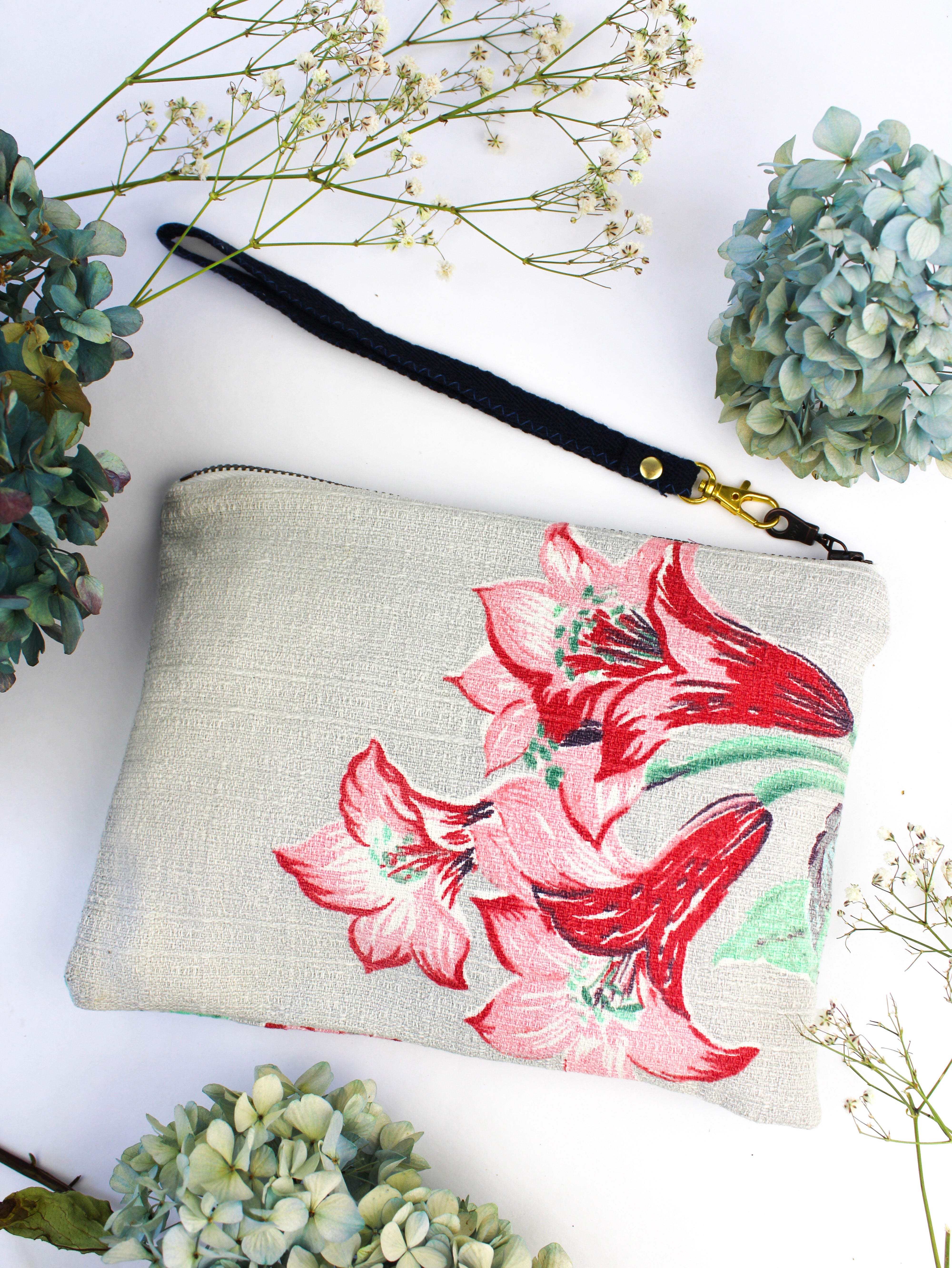 Misty Garden Wristlet Purse
