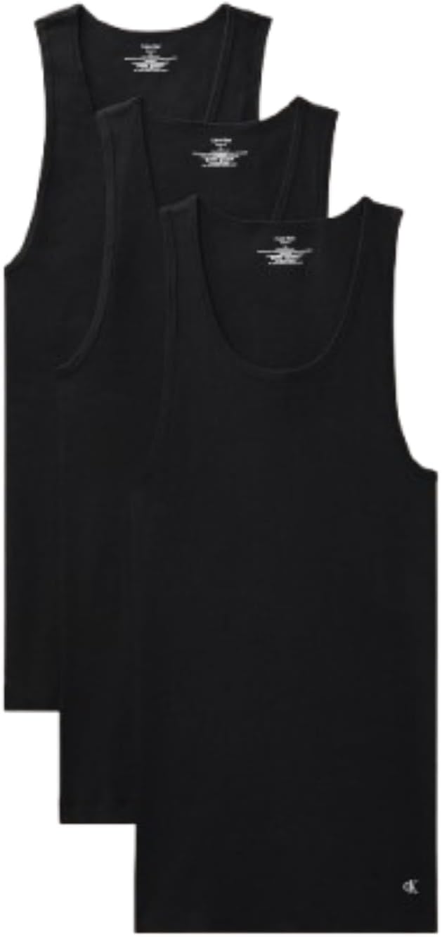 Calvin Klein Men's Cotton Classics 3-Pack Tanks