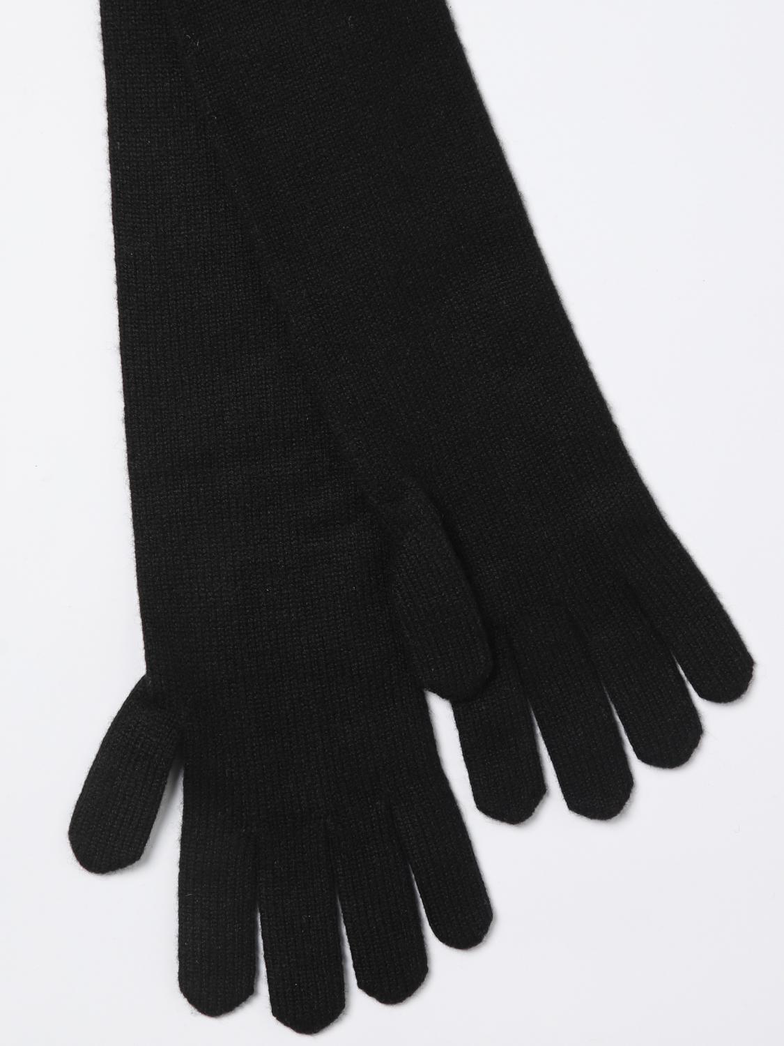 Max Mara Gloves Woman Black