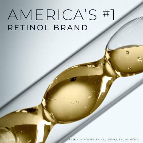 RoC Retinol Correxion Anti-Aging Wrinkle Night Serum, Retinol Serum for Face, Daily Treatment for Fine Lines, Post Acne Scars, 30 Capsules, Unscented, 0.35 Fl Oz