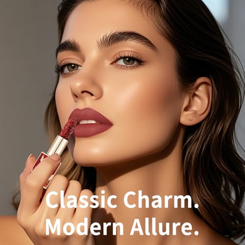 Catkin Lipstick 3pcs Set for Women, Full Coverage Shimmer Glow Finish, Long Lasting Weightless with Hydrating Creamy Texture 04