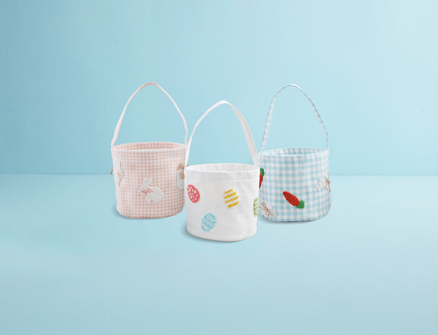 Woven Cotton Beaded Easter Basket | 3 Styles
