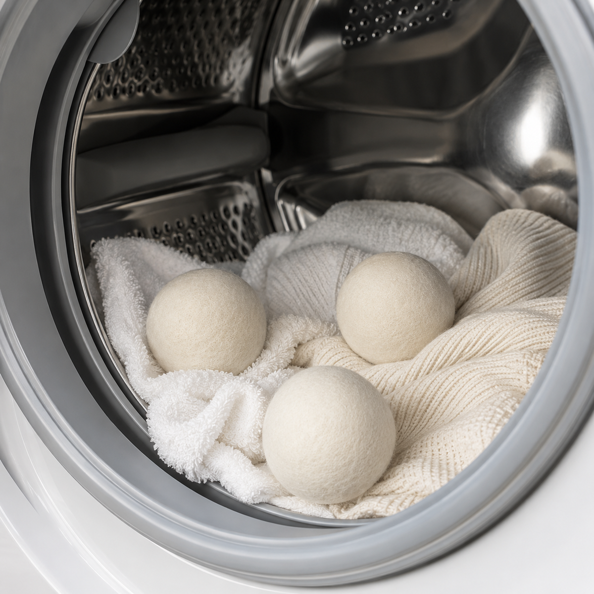 New Zealand Wool Dryer Balls — Reusable, Softens & Cuts Dry Time (Set of 3)