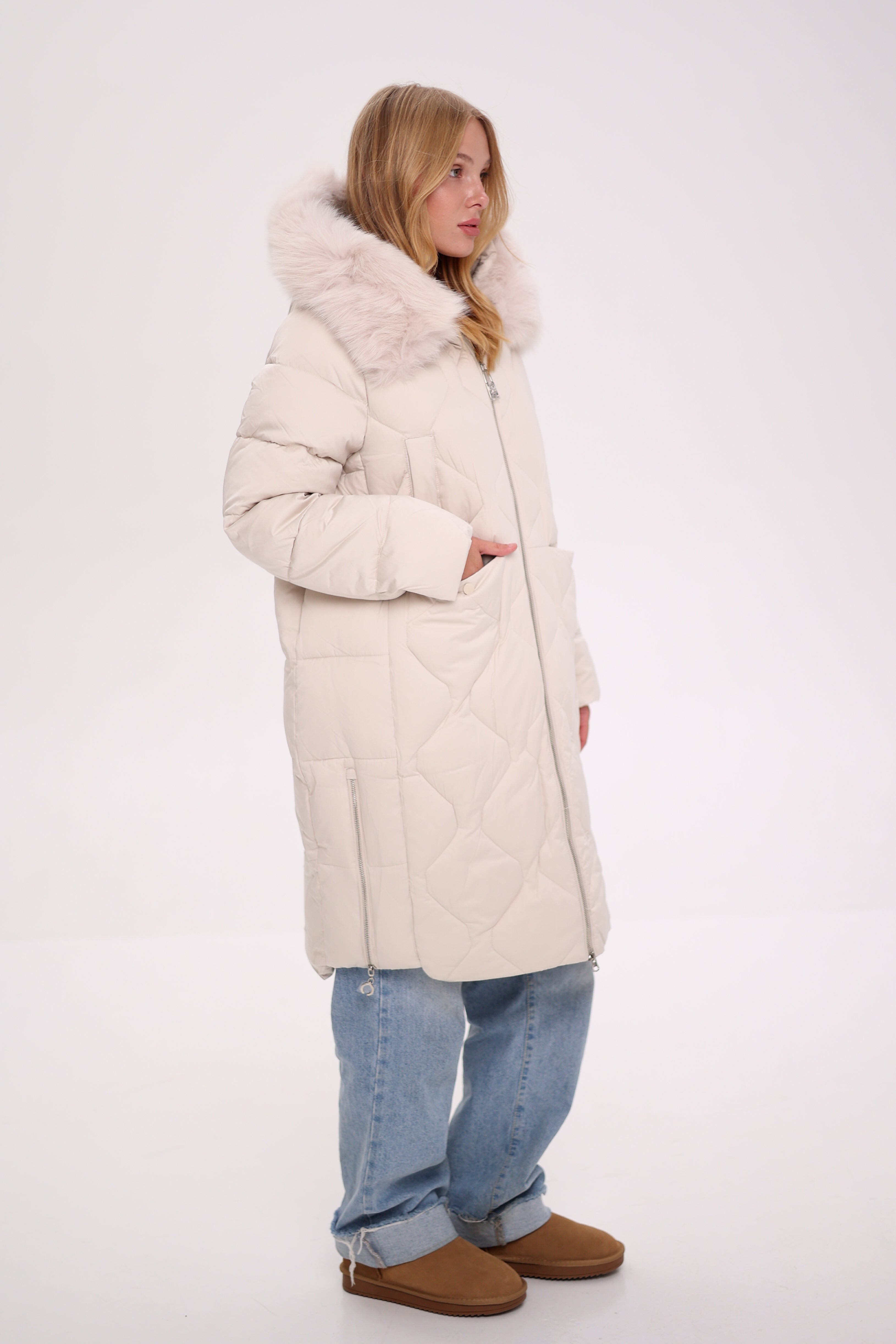 Genuine Polar Fox Thinsulate™ Insulation Coat