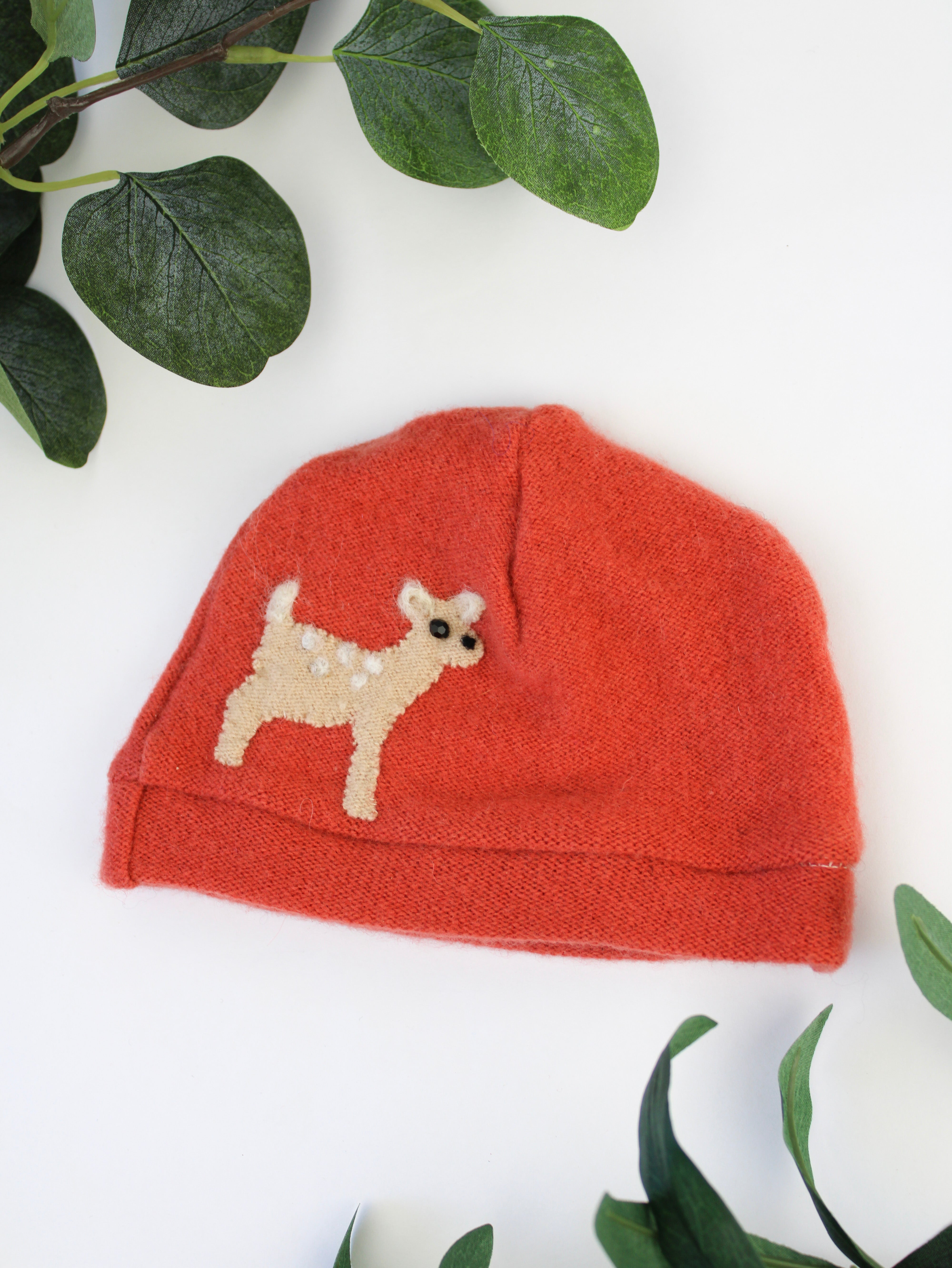 Fawn Cashmere Hat - Newborn