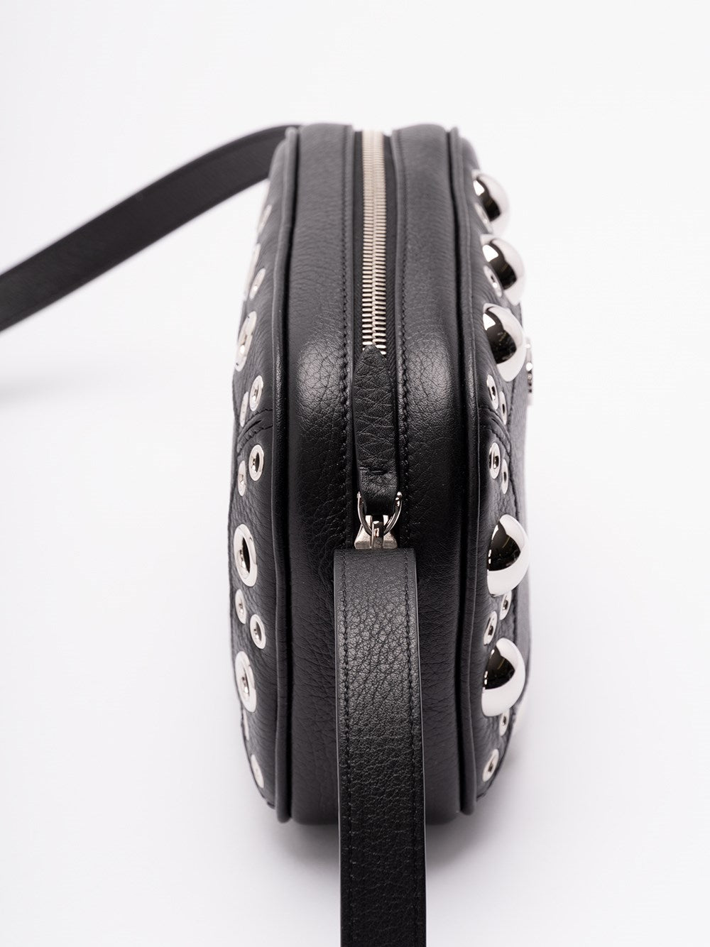 Valentino Garavani Men `Nellcote` Multi Studs Logo Leather Crossbody Bag