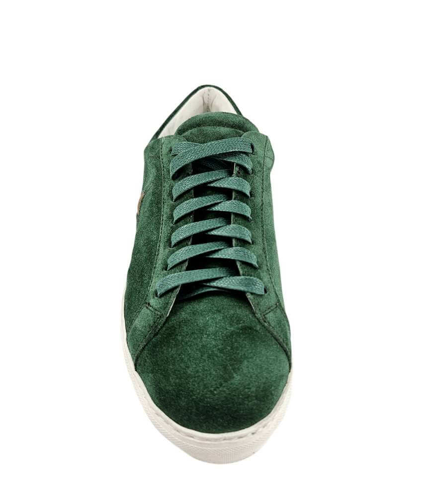 Green Suede Sirius Star Womens Sneaker