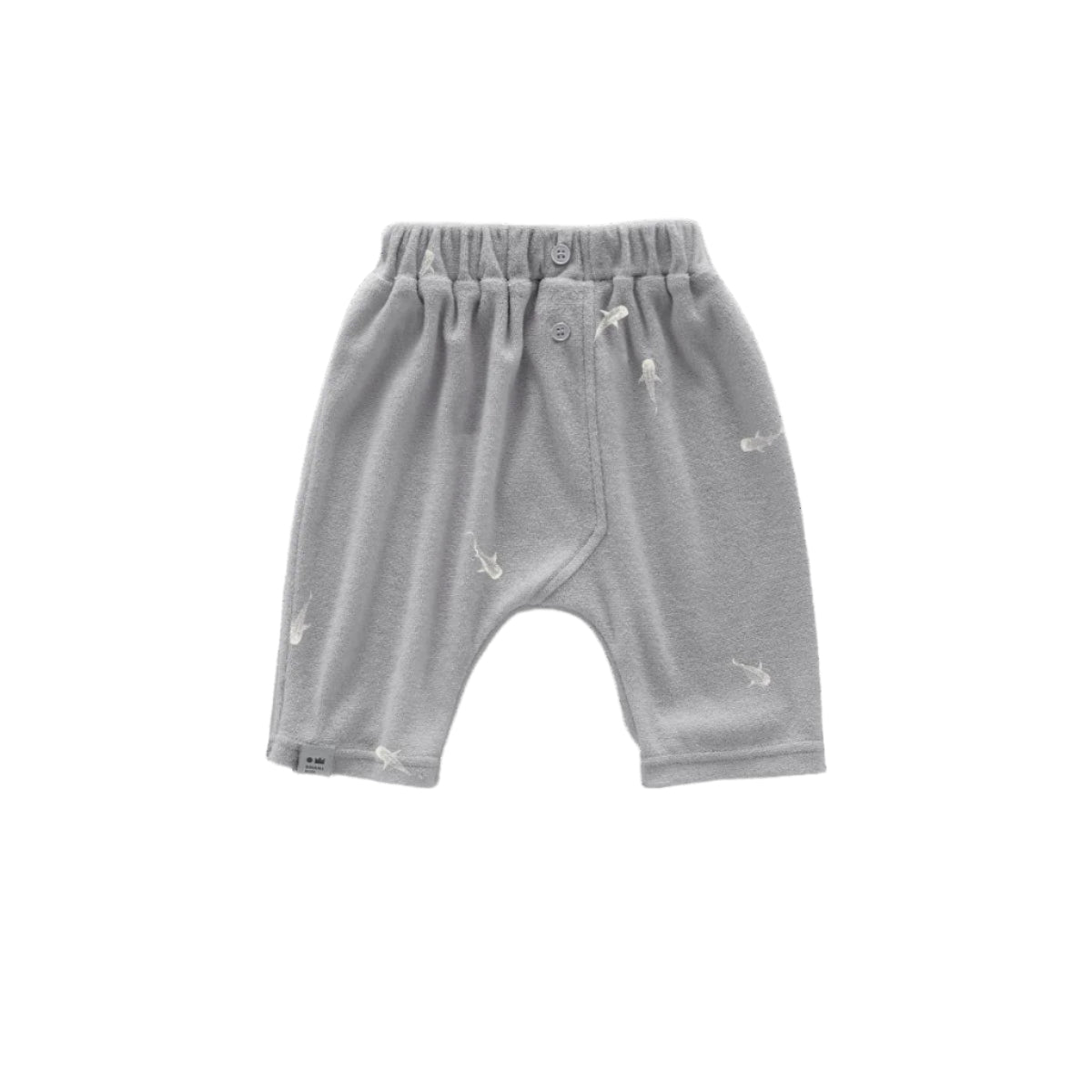Baby Terry Harem Pants - Grey