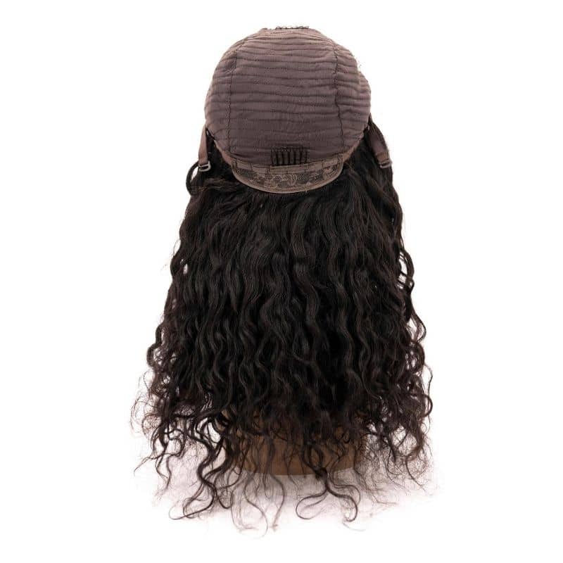 Messy Curl 4x4 Transparent Lace 100% Human Hair Closure Wig