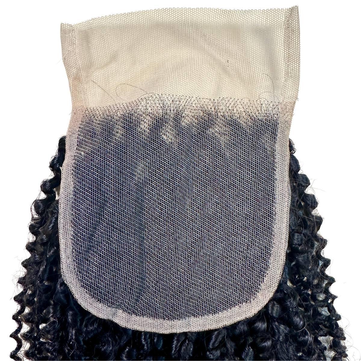 Afro Kinky Curly 4x4 Transparent Lace Human Hair Closure