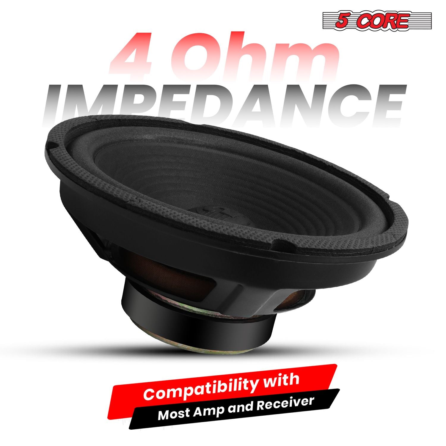5 Core 8 Inch Subwoofer Speaker 1000W Combined Peak 4Ohm Replacement Car Bass Sub Woofer