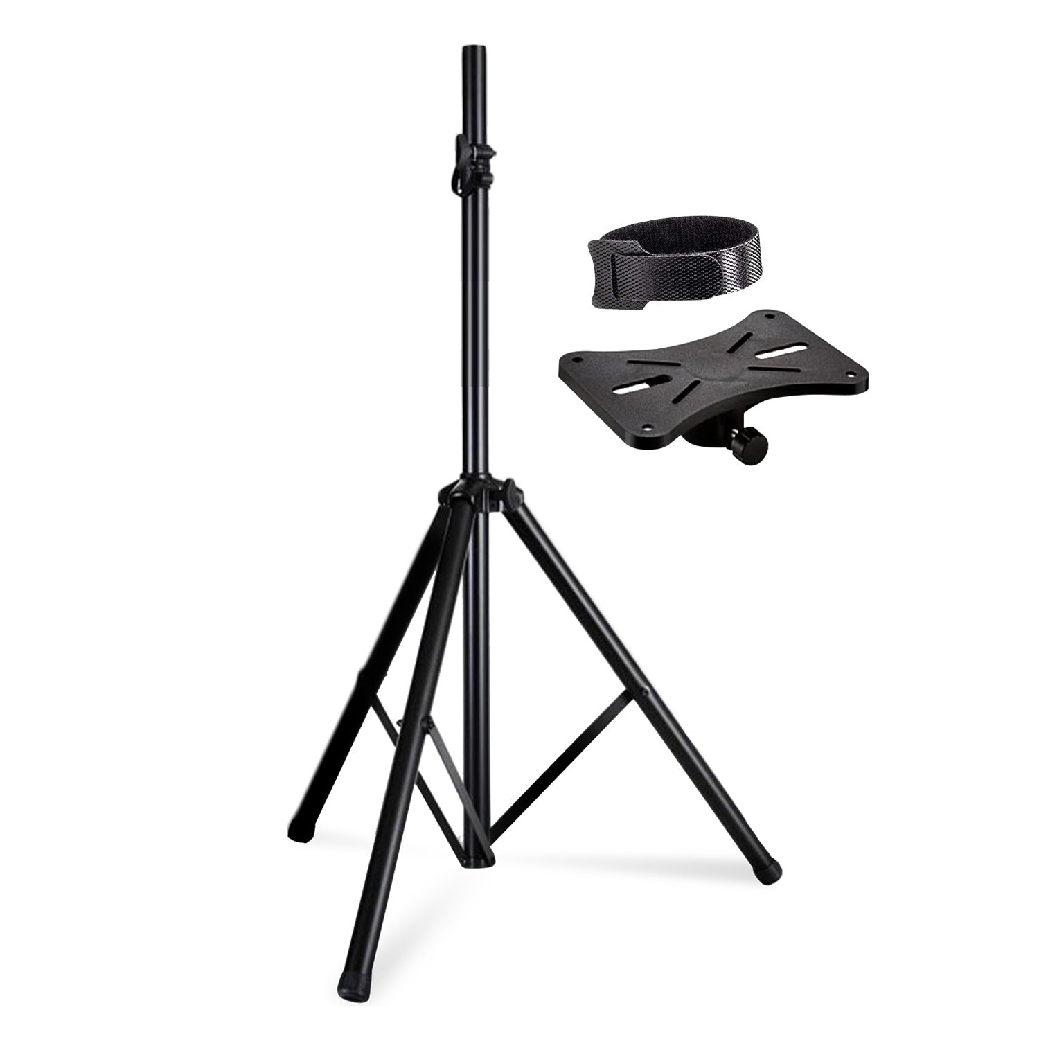5 Core Speaker Stand Tripod Floor Tall Adjustable Up to 72 Inch DJ Studio Monitor Stands Pole Mount - SS ECO 1PK WOB