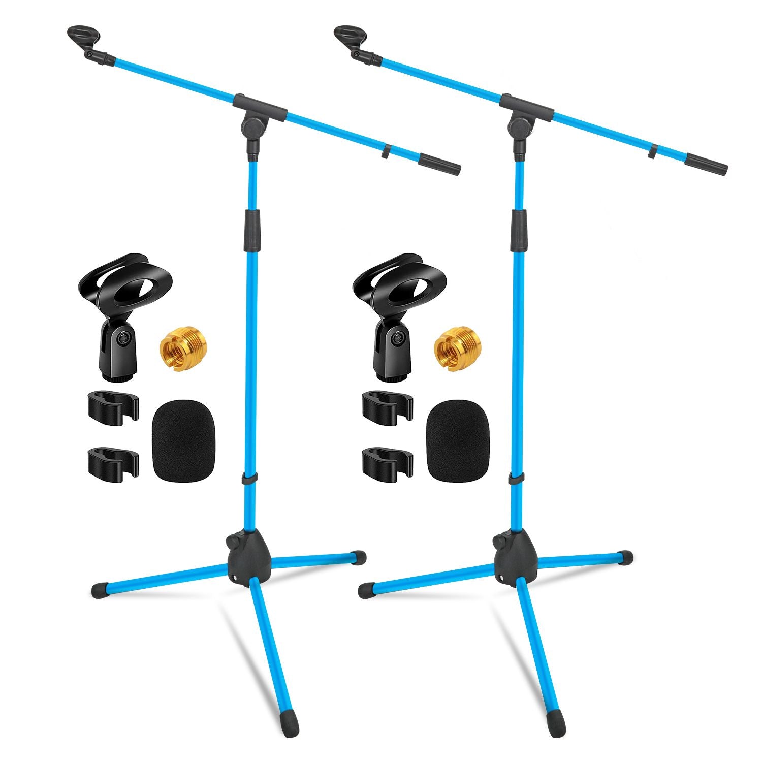 5 Core Tripod Mic Stand Floor 2Pcs Adjustable 18 to 72 Inches Sturdy Boom Arm Holder Microphone Stands Pedestal Para Microfono for Singing