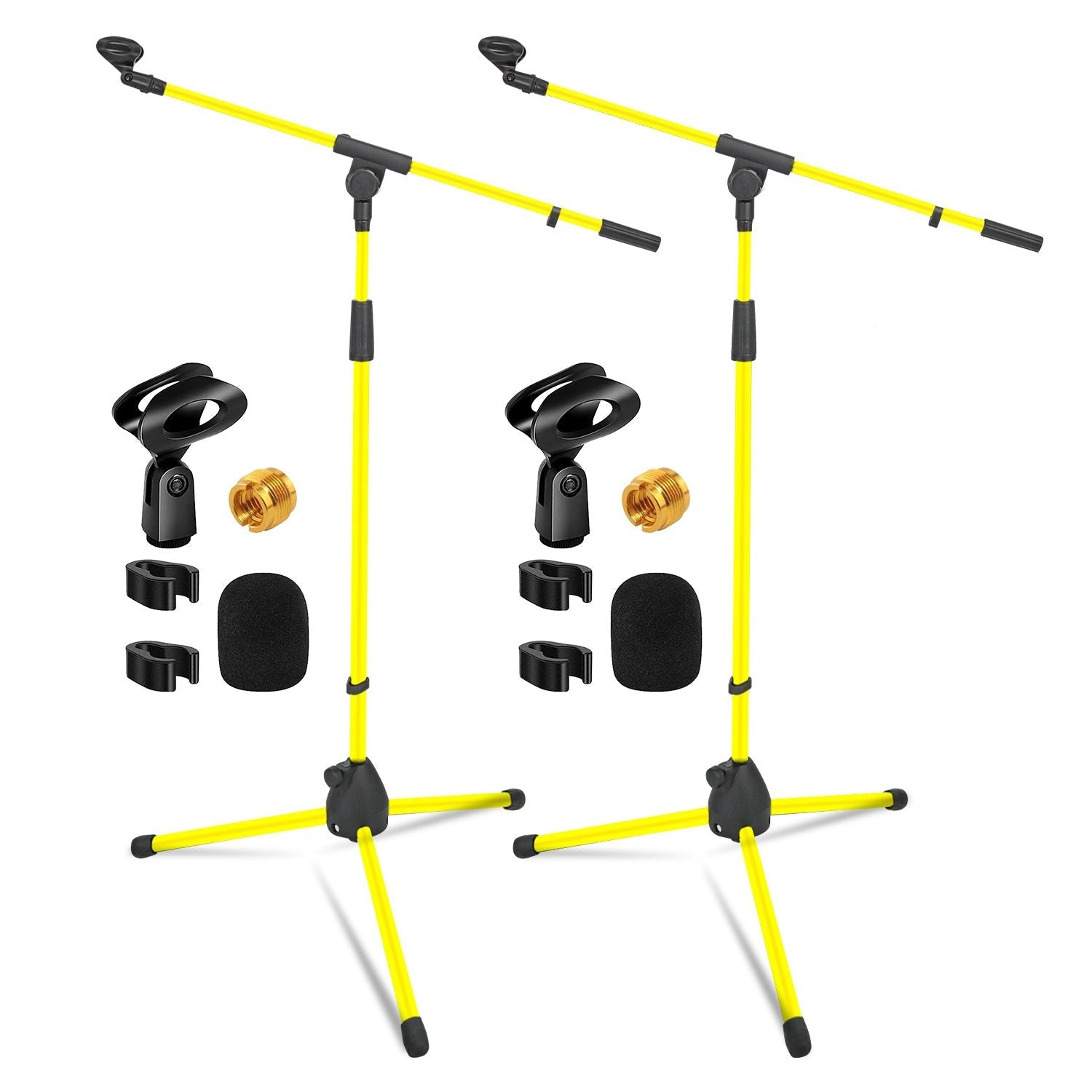 5 Core Tripod Mic Stand Floor 2Pcs Adjustable 18 to 72 Inches Sturdy Boom Arm Holder Microphone Stands Pedestal Para Microfono for Singing