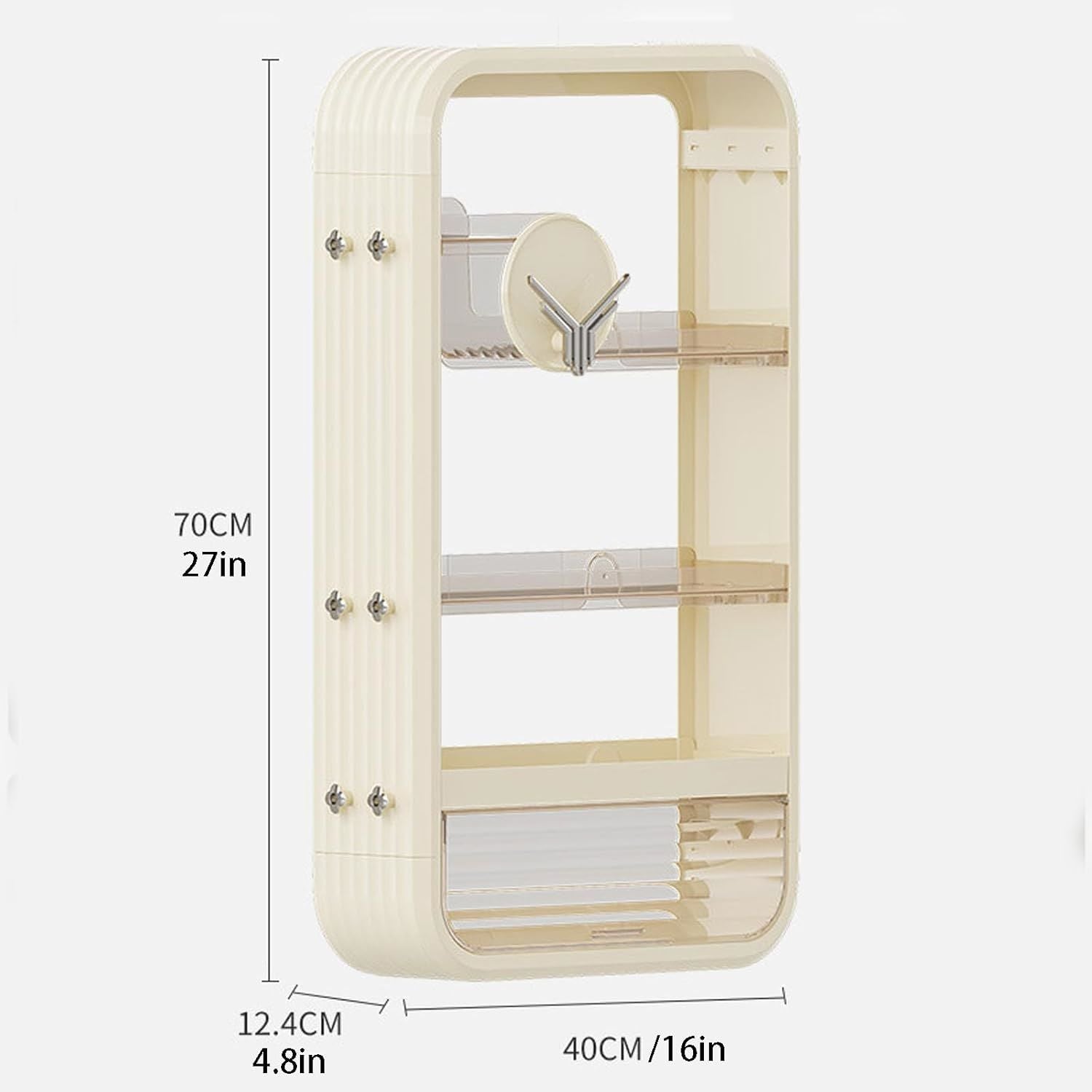 5 Tier Makeup Organizer for Vanity, High Capacity Bathroom Countertop Organizer, Perfume Organizer